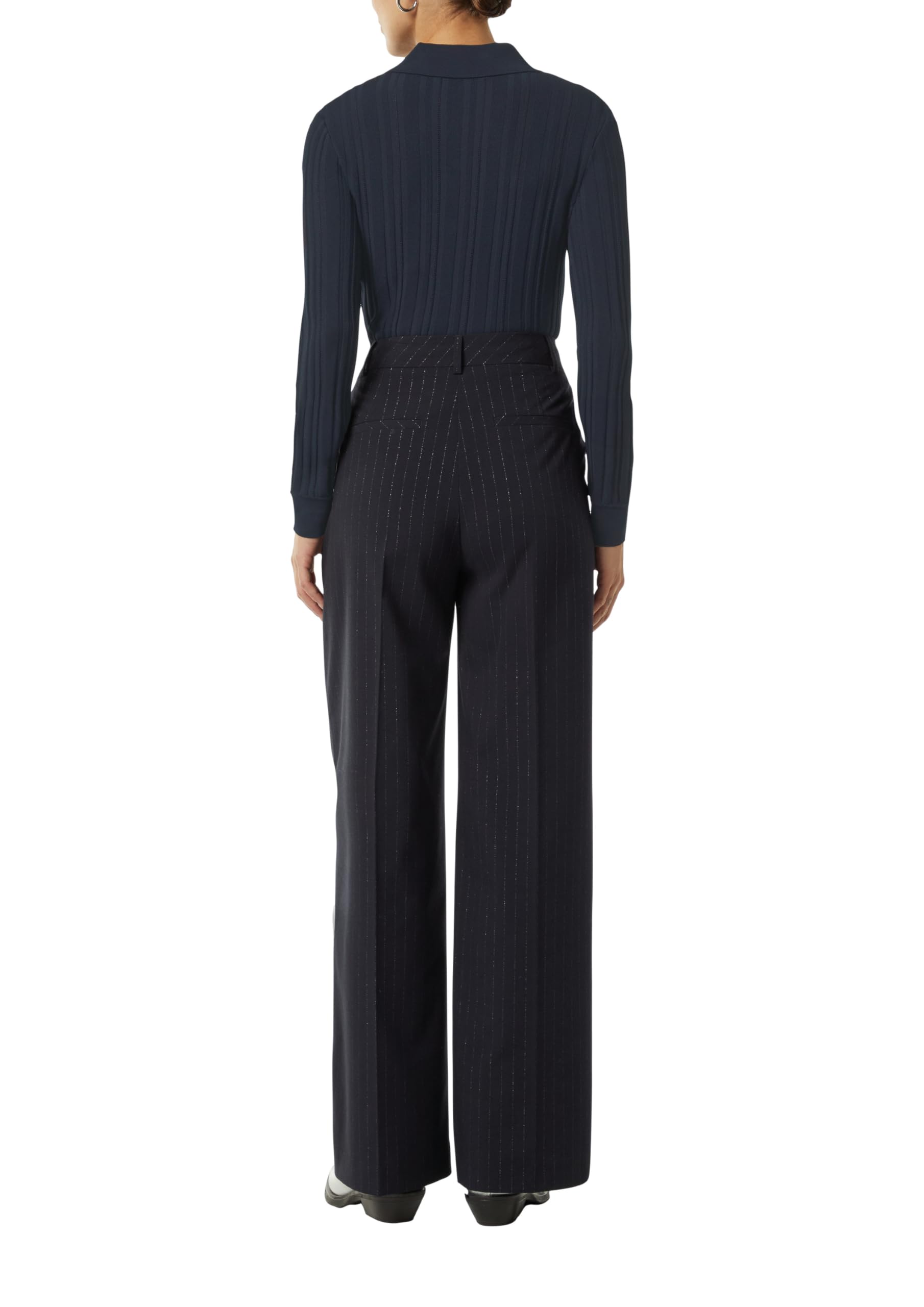 comma-polo-pullover-slim-fit-strickpullover-blau-gr-46 image 2