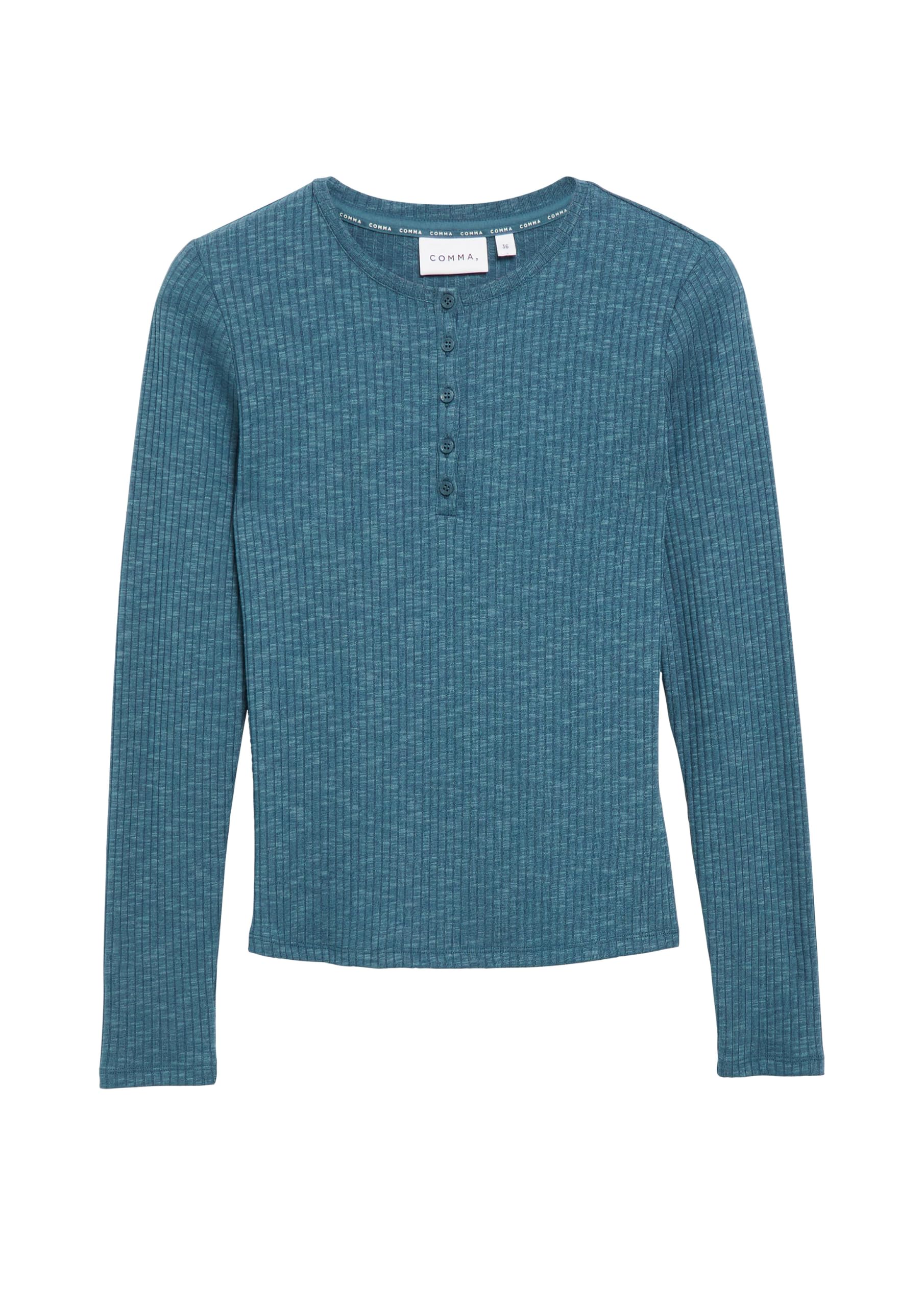 comma-shirt-2184584-damen-longsleeve-gr-42-rundhals-ripp image 4