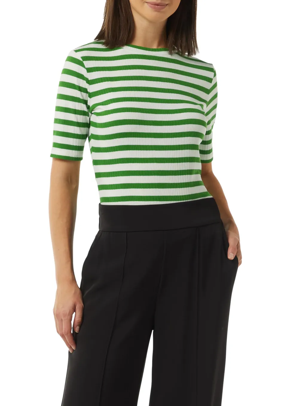 comma-t-shirt-2149923-damen-shirt-gr-n-gr-42-viskosemix image 1