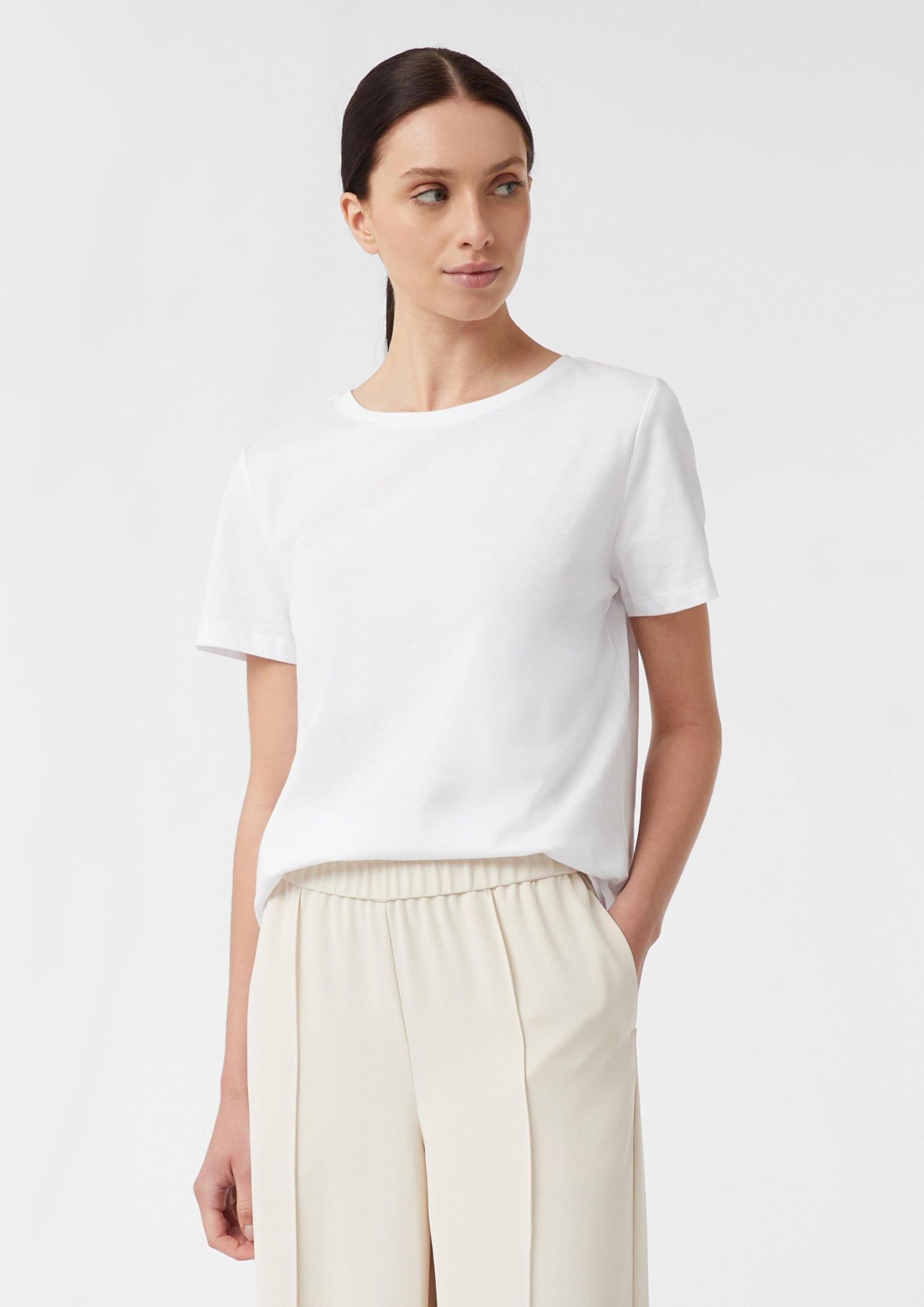 comma-t-shirt-baumwolle-logo-print-wei-gr-38 image 5