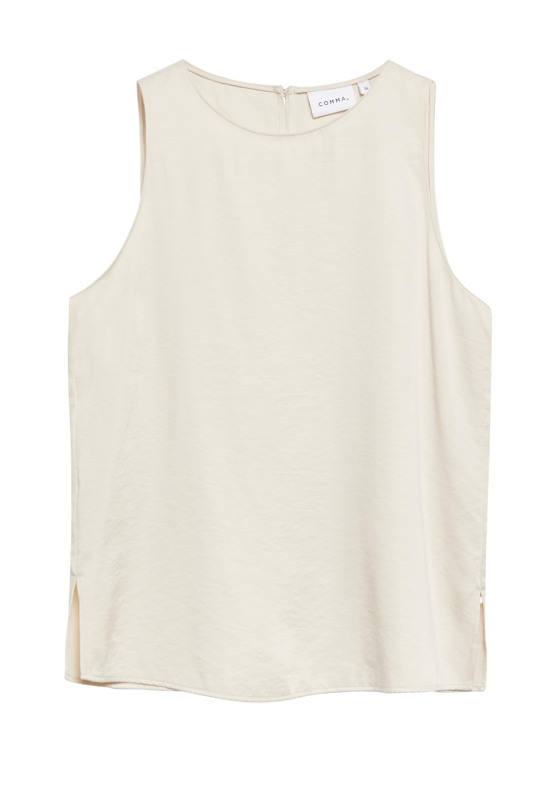 comma-blouses-damenbluse-rmellos-samt-satin-rundhals image 3