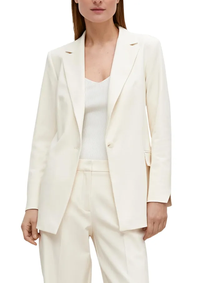 comma-blazer-aus-twill-creme-0700-gr-e-44 image 1
