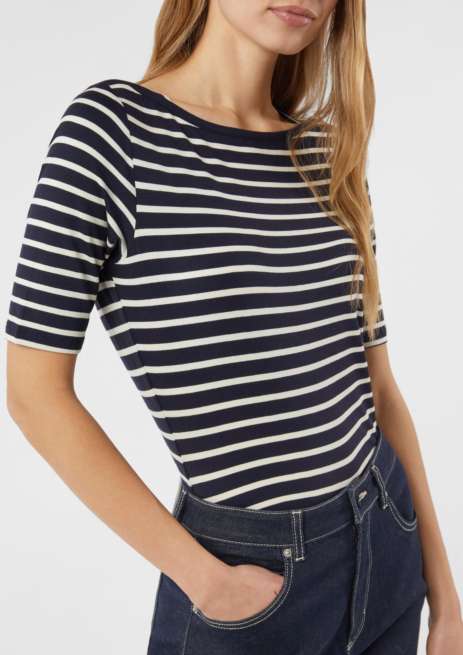 comma-streifenshirt-damen-slim-fit-viskose-gr-38 image 3