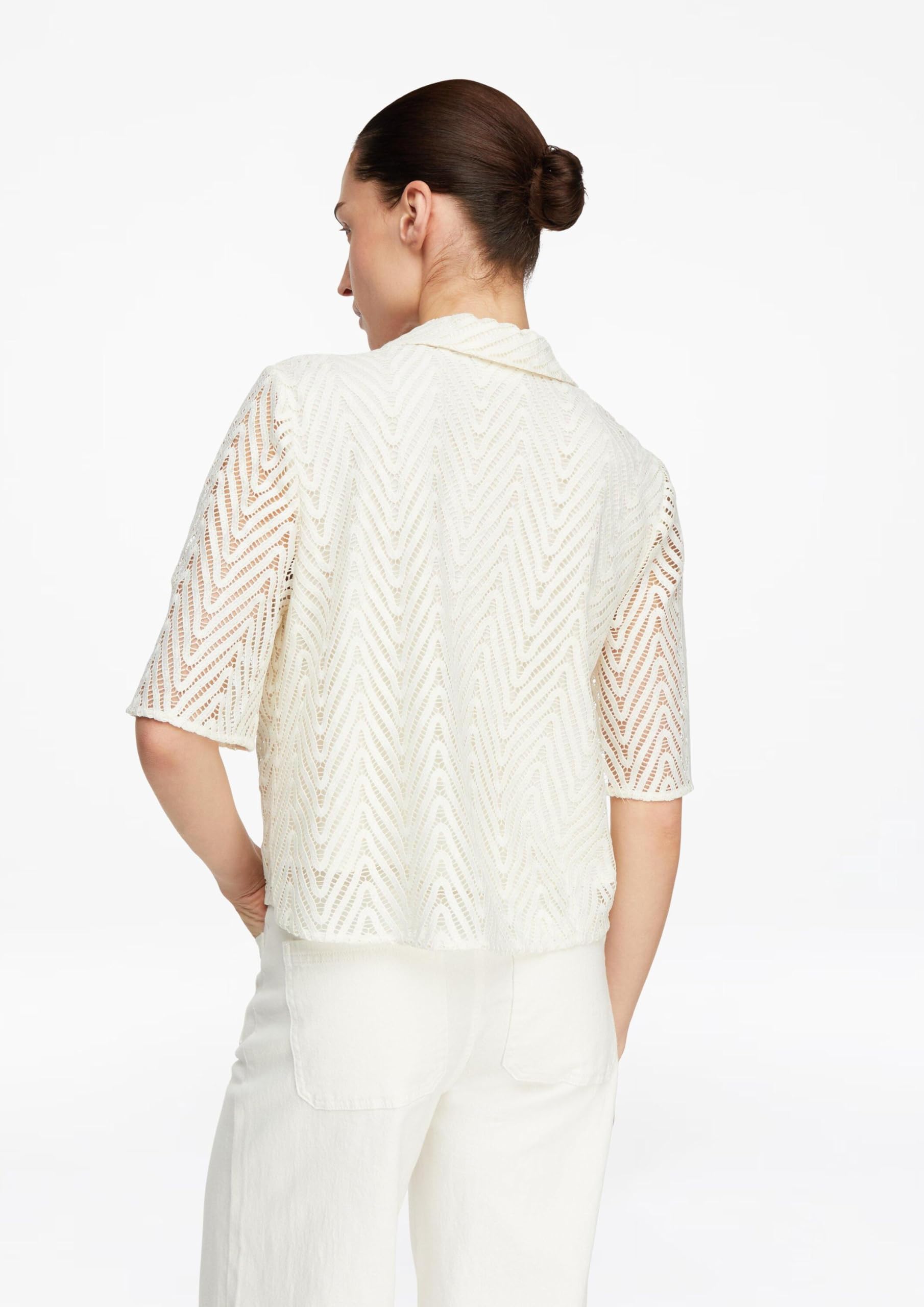 comma-blouses-damen-spitzenbluse-viskose-futter image 7
