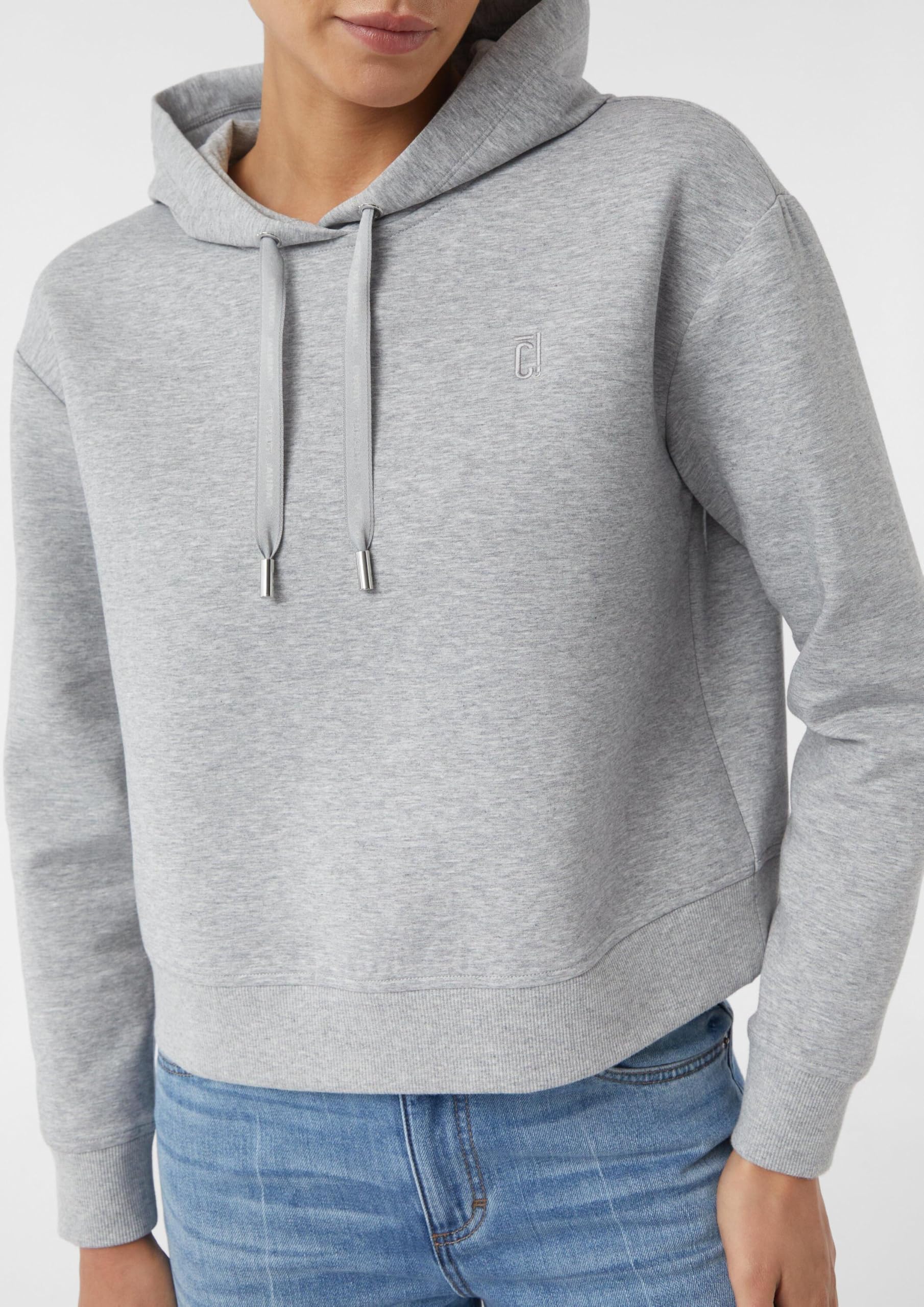 comma-sweatshirt-kapuze-logo-steingrau-gr-44 image 3
