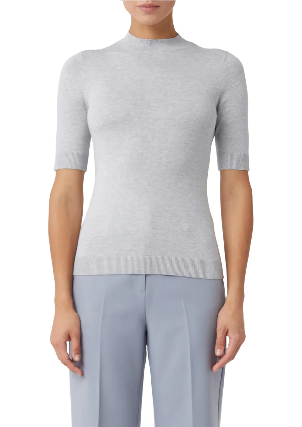 comma-knitwear-pullover-2171323-kurzarm-beige image 1