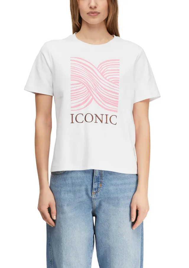 comma-t-shirt-regular-jersey-wei-rundhals-damen image 1