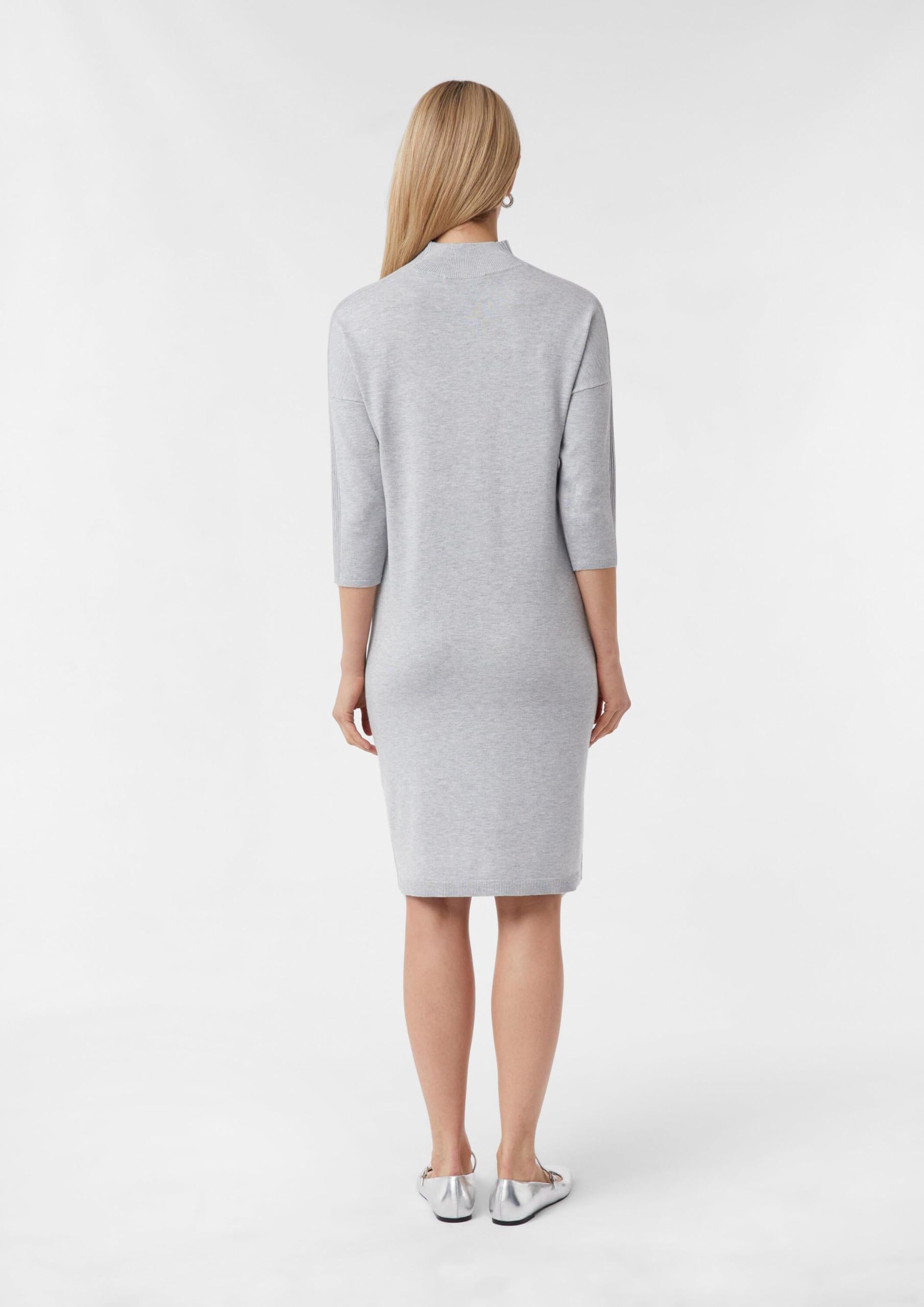 comma-dresses-kleid-2169571-midi-46-grau-meliert image 7