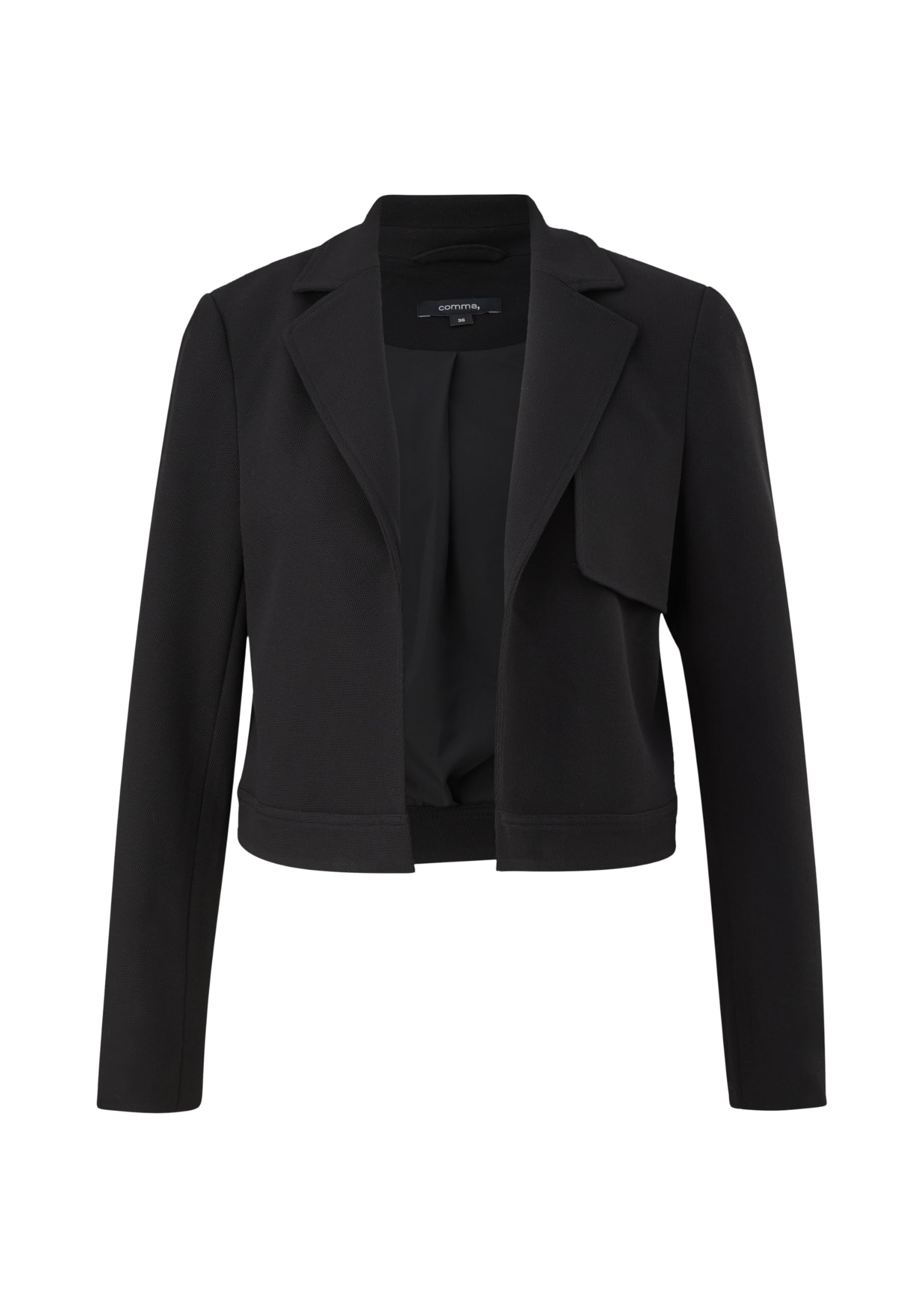 comma-blazer-kurz-viskosemix-schwarz-gr-e-36 image 4