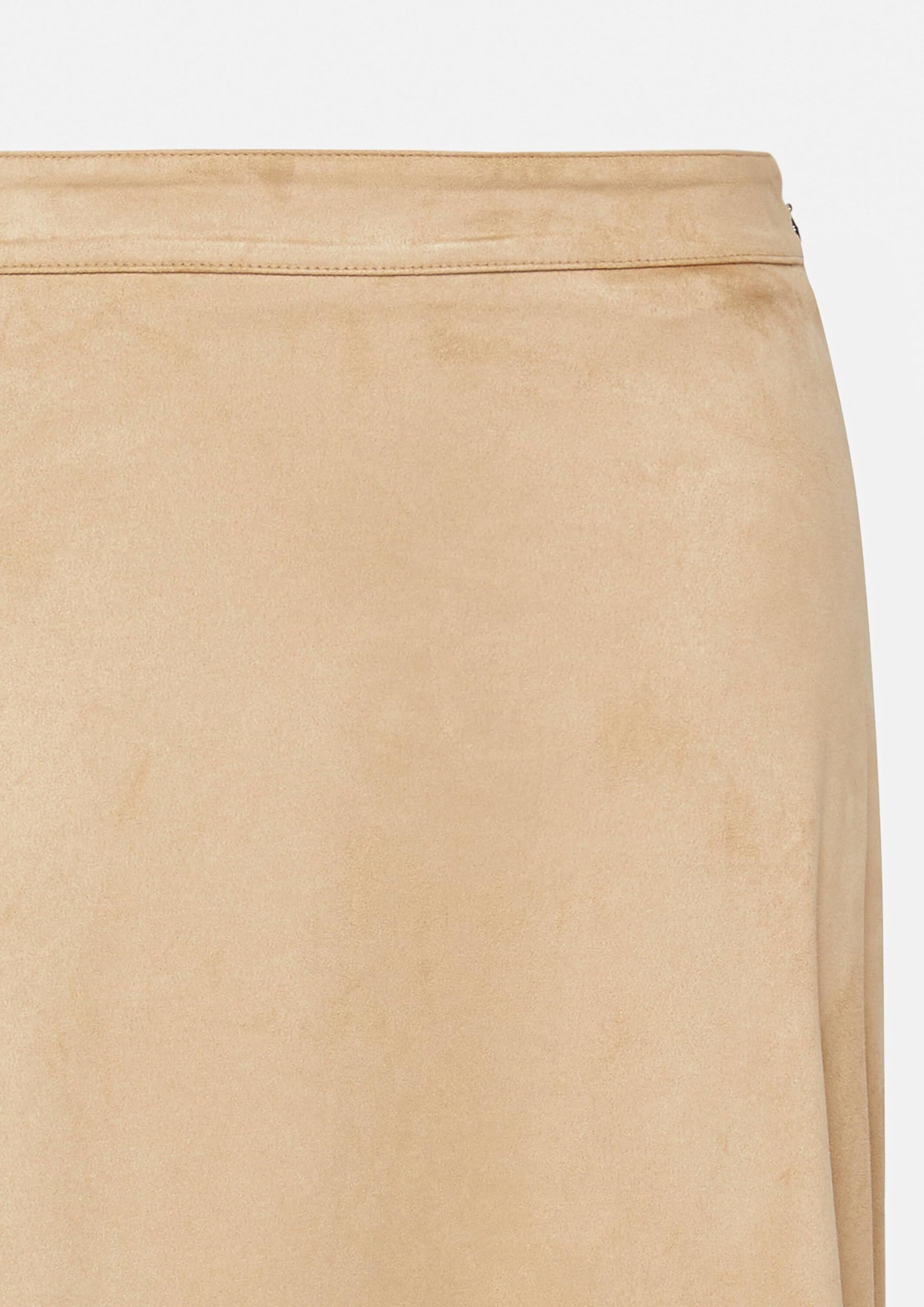 comma-skirts-midirock-damen-a-shape-gr-e-36-veloursleder image 6