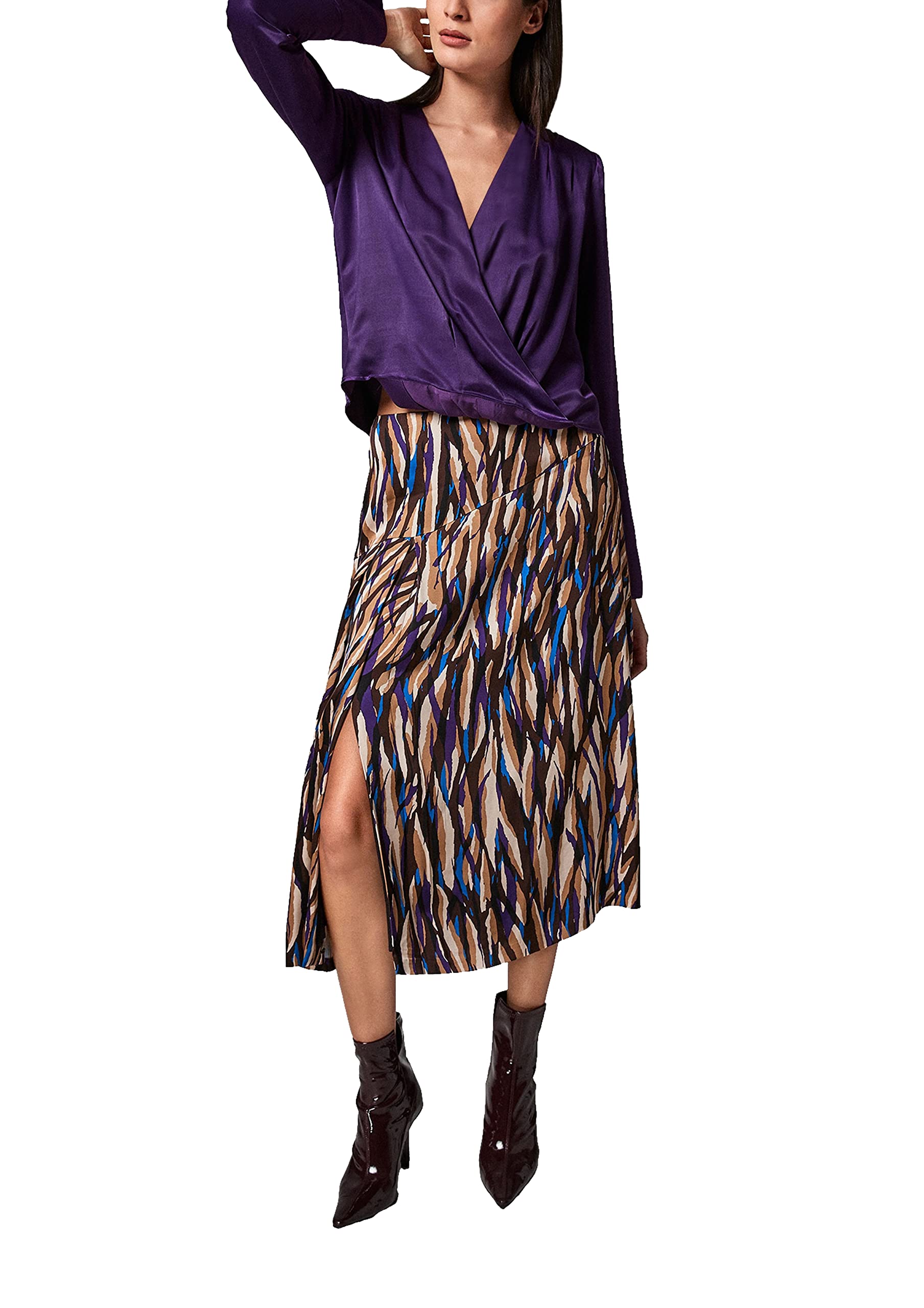 comma-skirts-damenrock-mit-aop-muster image 3