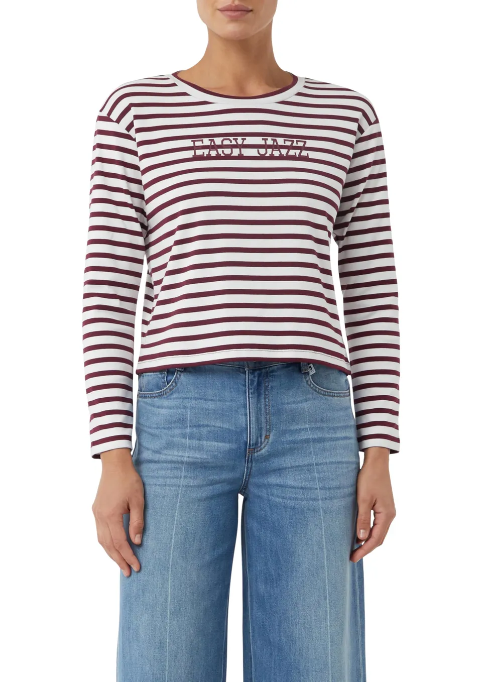 comma-streifenshirt-frontprint-verk-rzt-gr-42 image 1