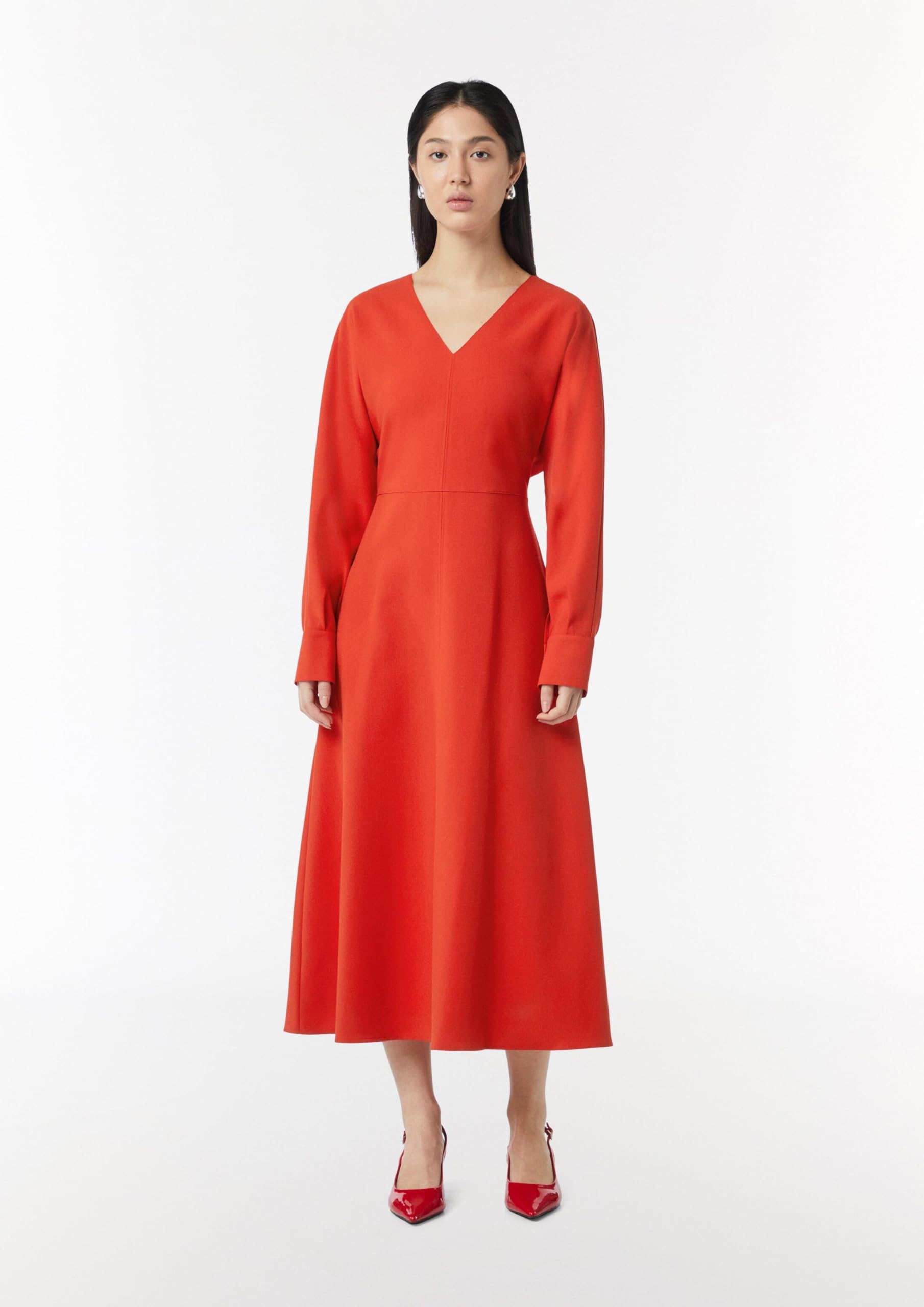 comma-crepe-kleid-mit-fledermausarm-kleid-gr-e-38-schwarz image 7