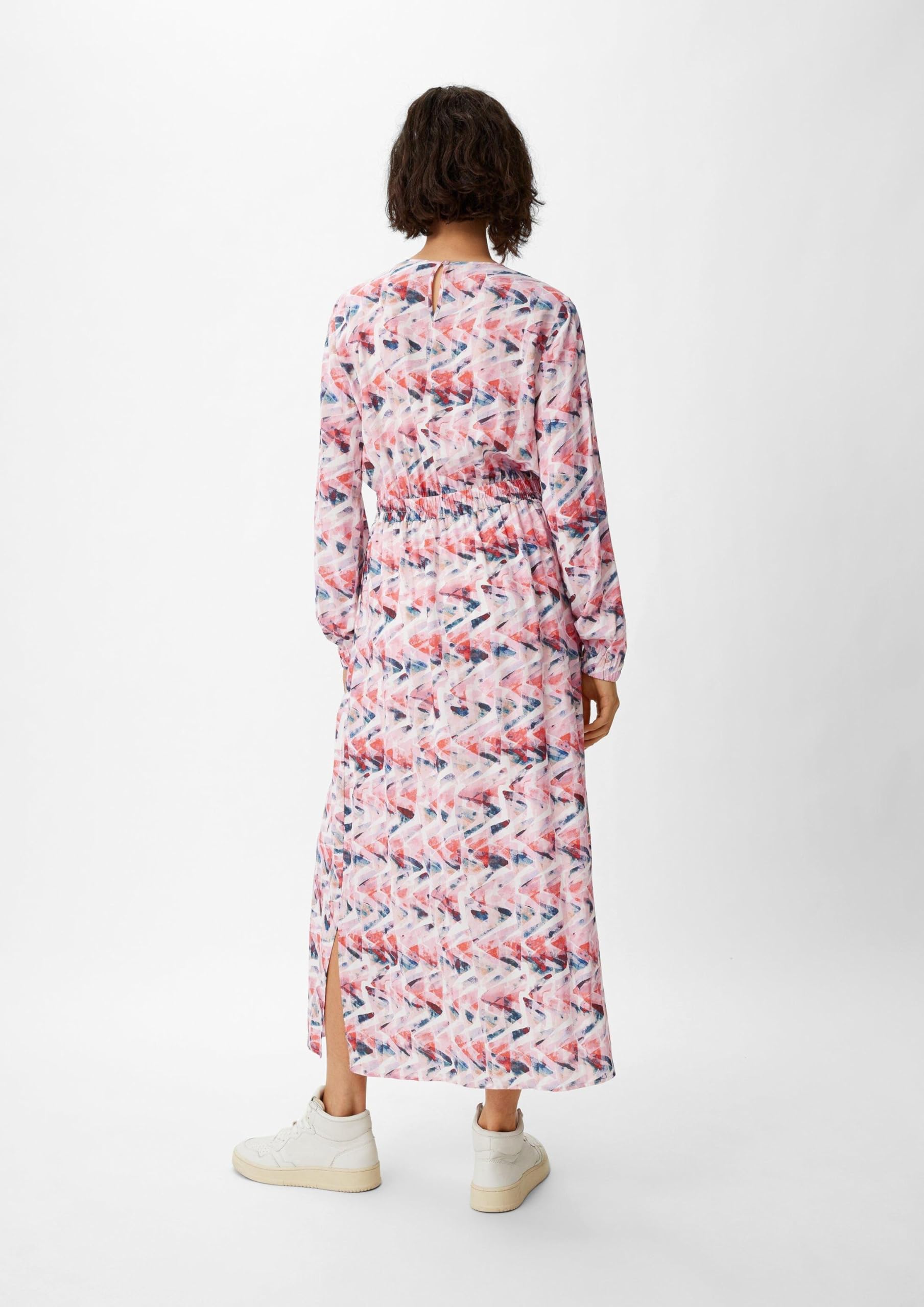 comma-dresses-maxi-kleid-viskose-pfirsich-gr-38 image 6