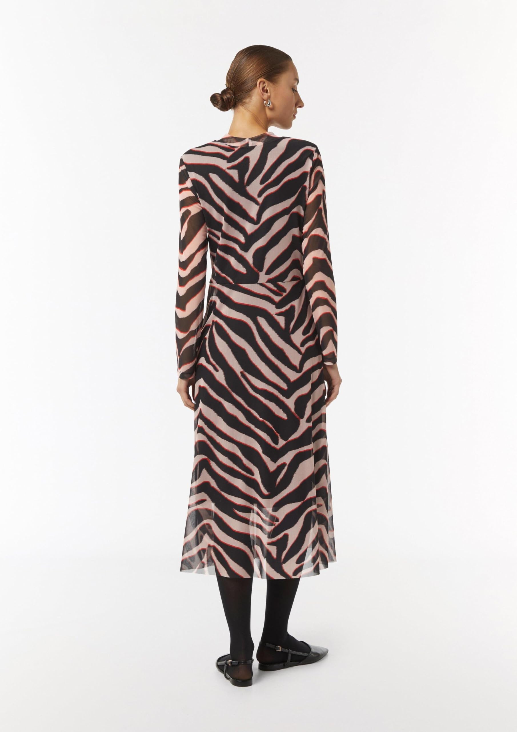 comma-mesh-kleid-mit-stehkragen-kleid-gr-44-animal-print image 7