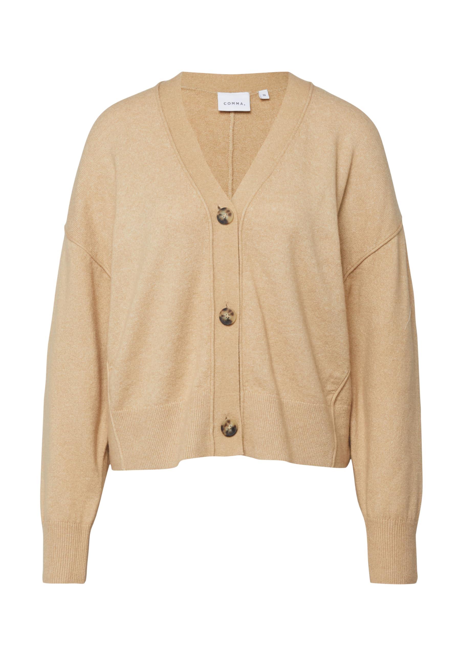 comma-strickjacke-oversize-cardigan-v-ausschnitt-aus-feinstrick image 4