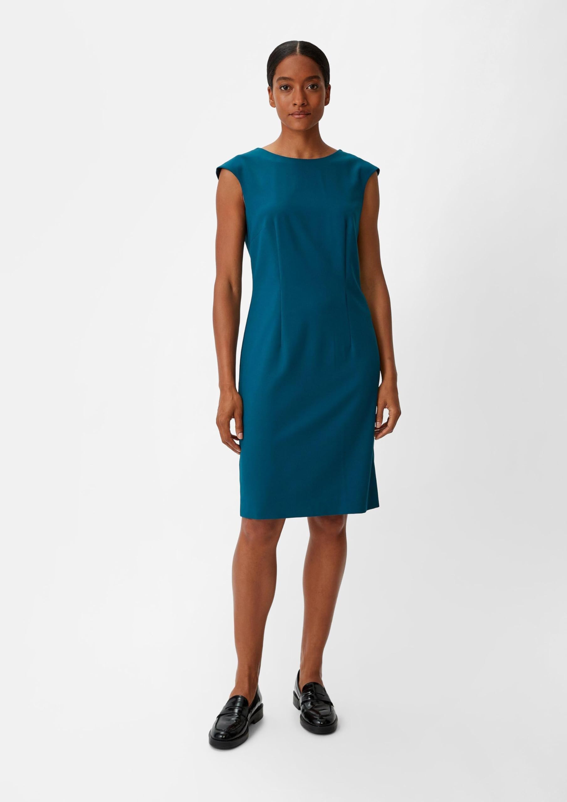 comma-twill-kleid-viskosemix-t-rkis-gr-40 image 5