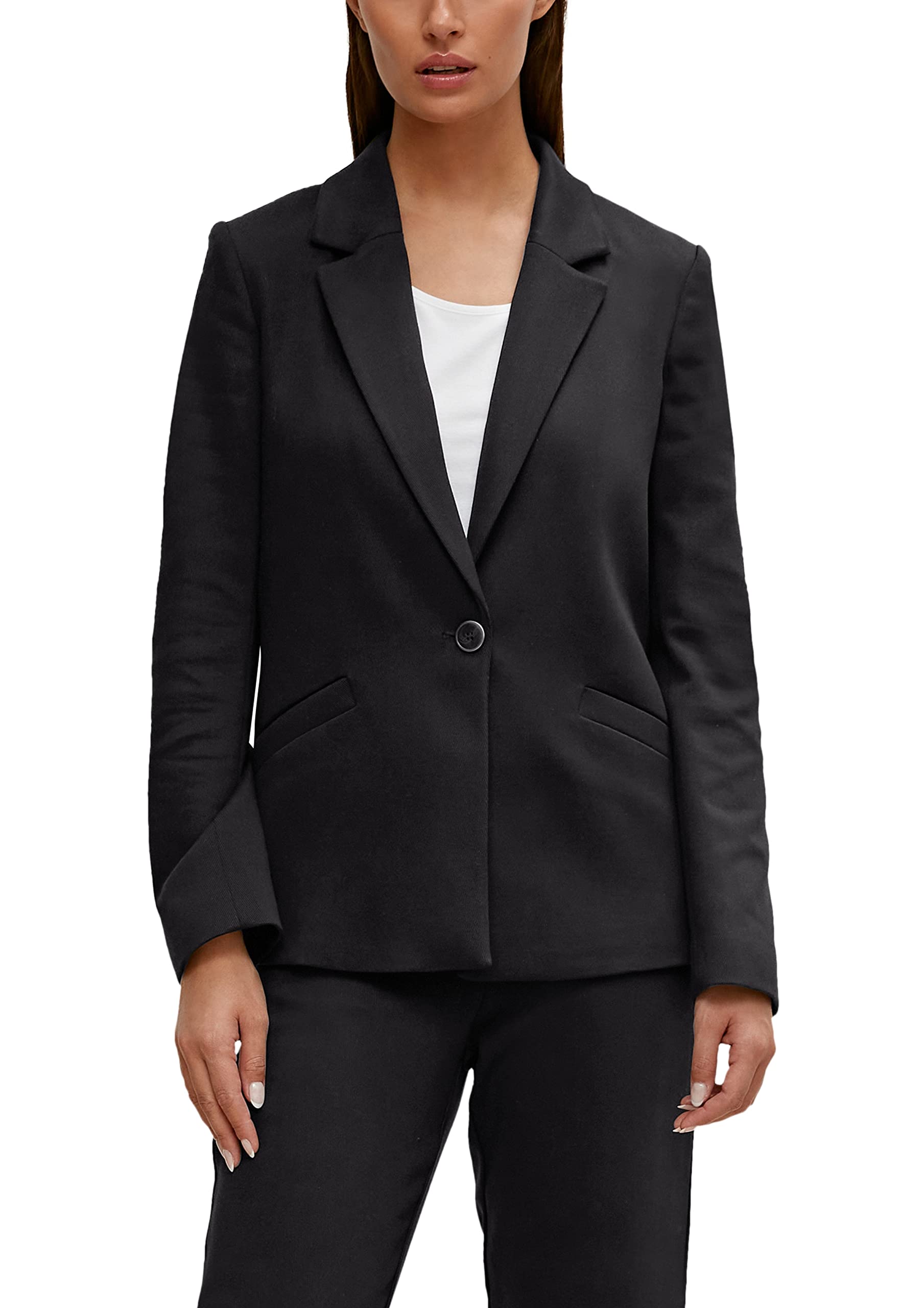 comma-blazer-damen-langarm-schwarz-gr-e-34 image 1