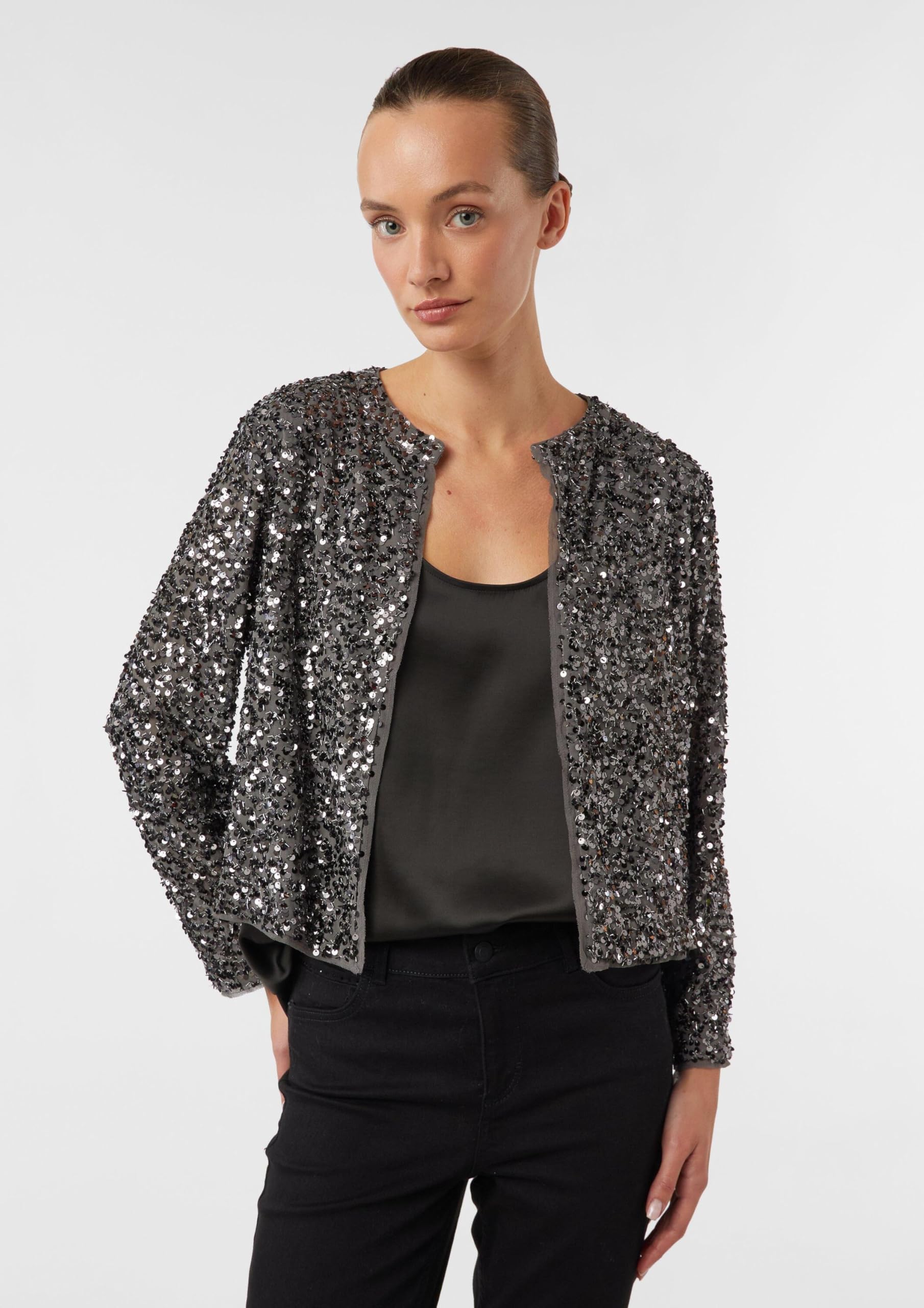 comma-jackets-blusenjacke-mit-pailletten-gr-38-anthrazit image 6