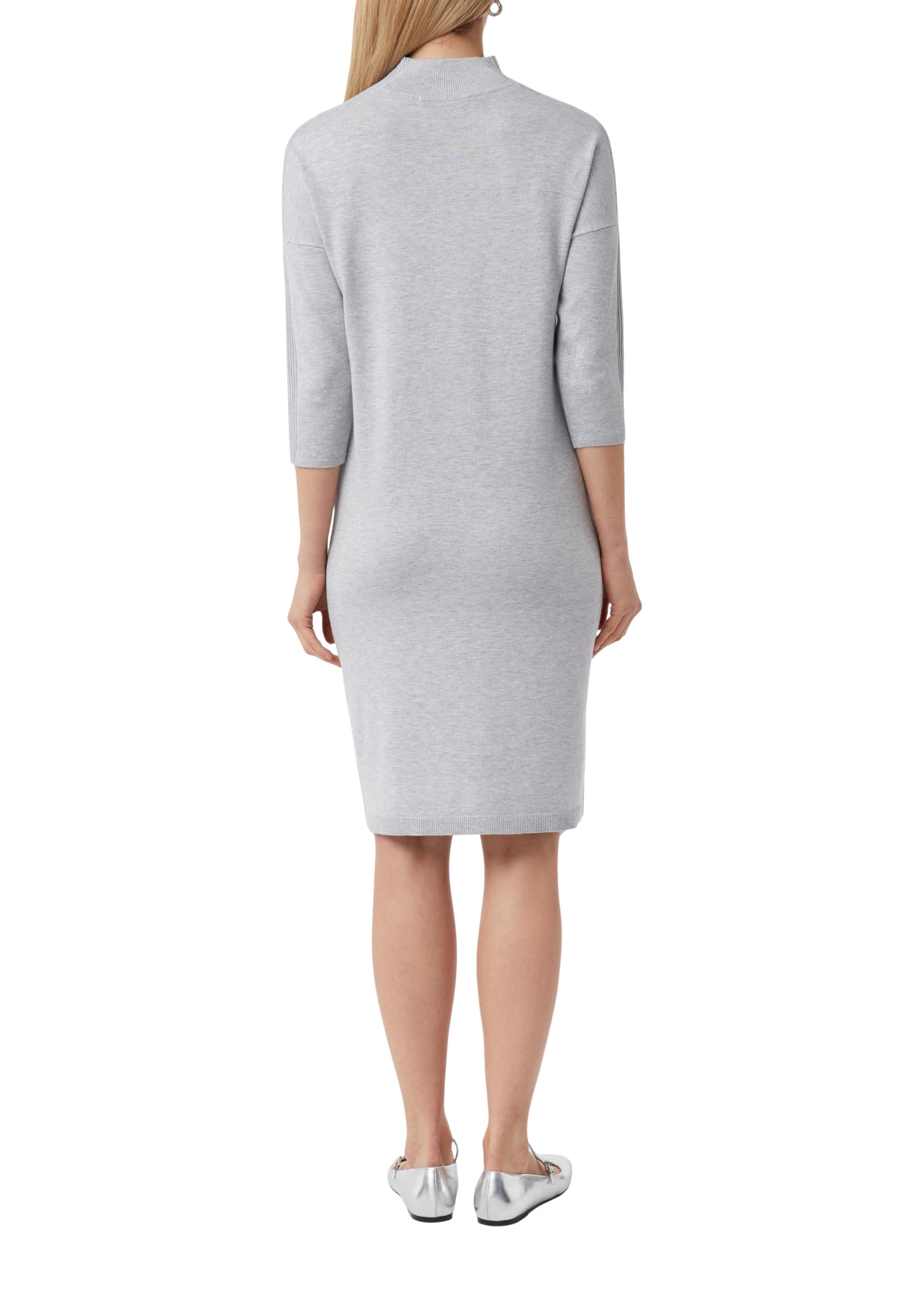 comma-dresses-kleid-2169571-midi-46-grau-meliert image 2