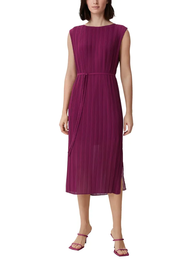 comma-kleid-mit-plisseefalten-damen-gr-e-36-plisseekleid image 1