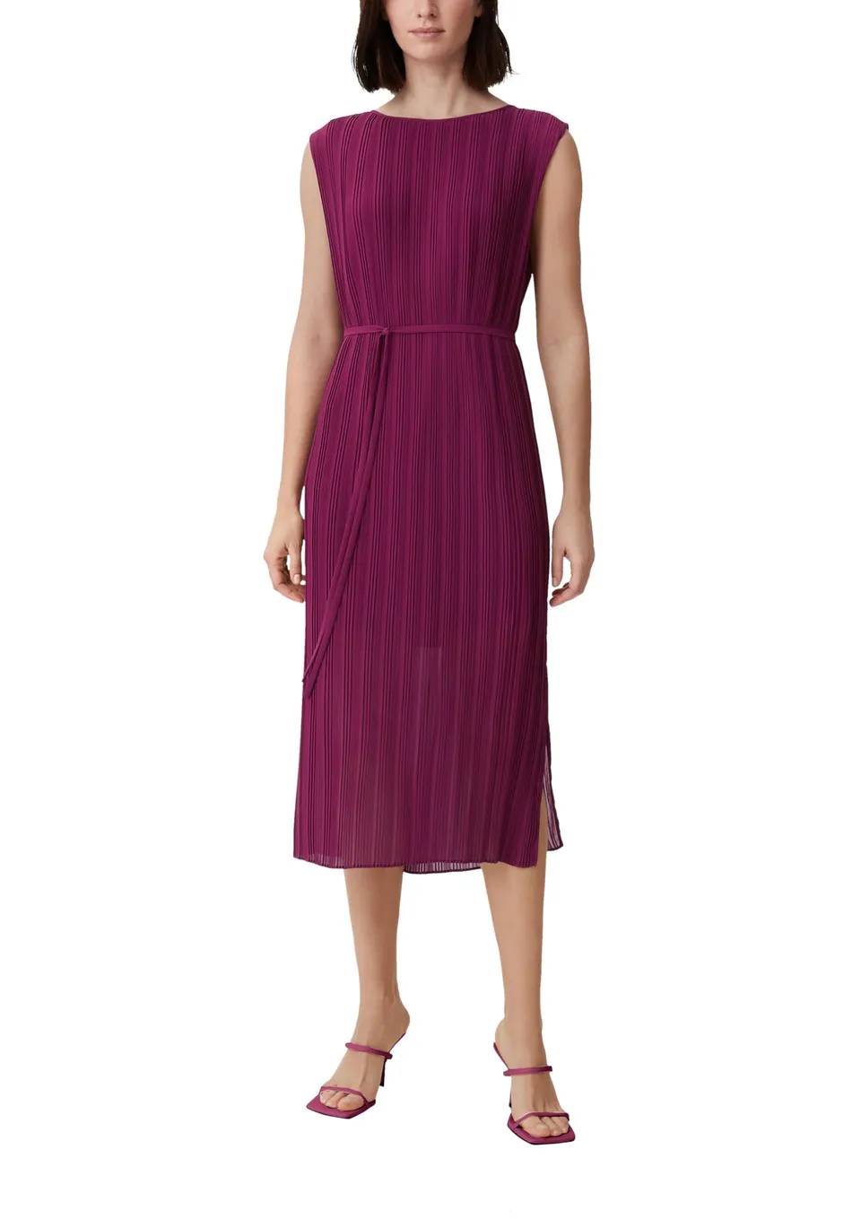comma-kleid-mit-plisseefalten-damen-gr-e-36-plisseekleid image 1