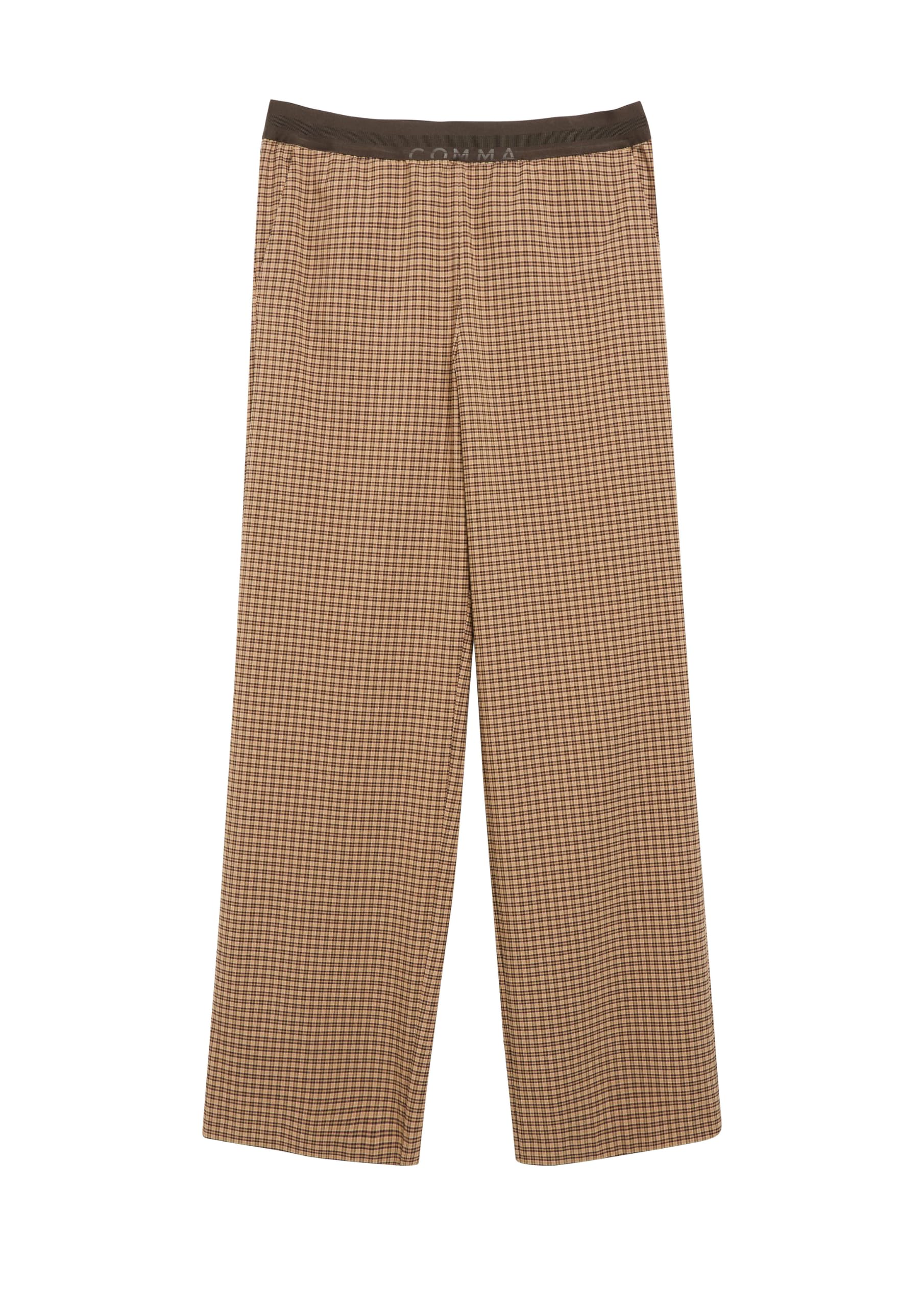 comma-schlupfhose-wide-leg-stoffhose-damen-gr-e-32-karo image 4