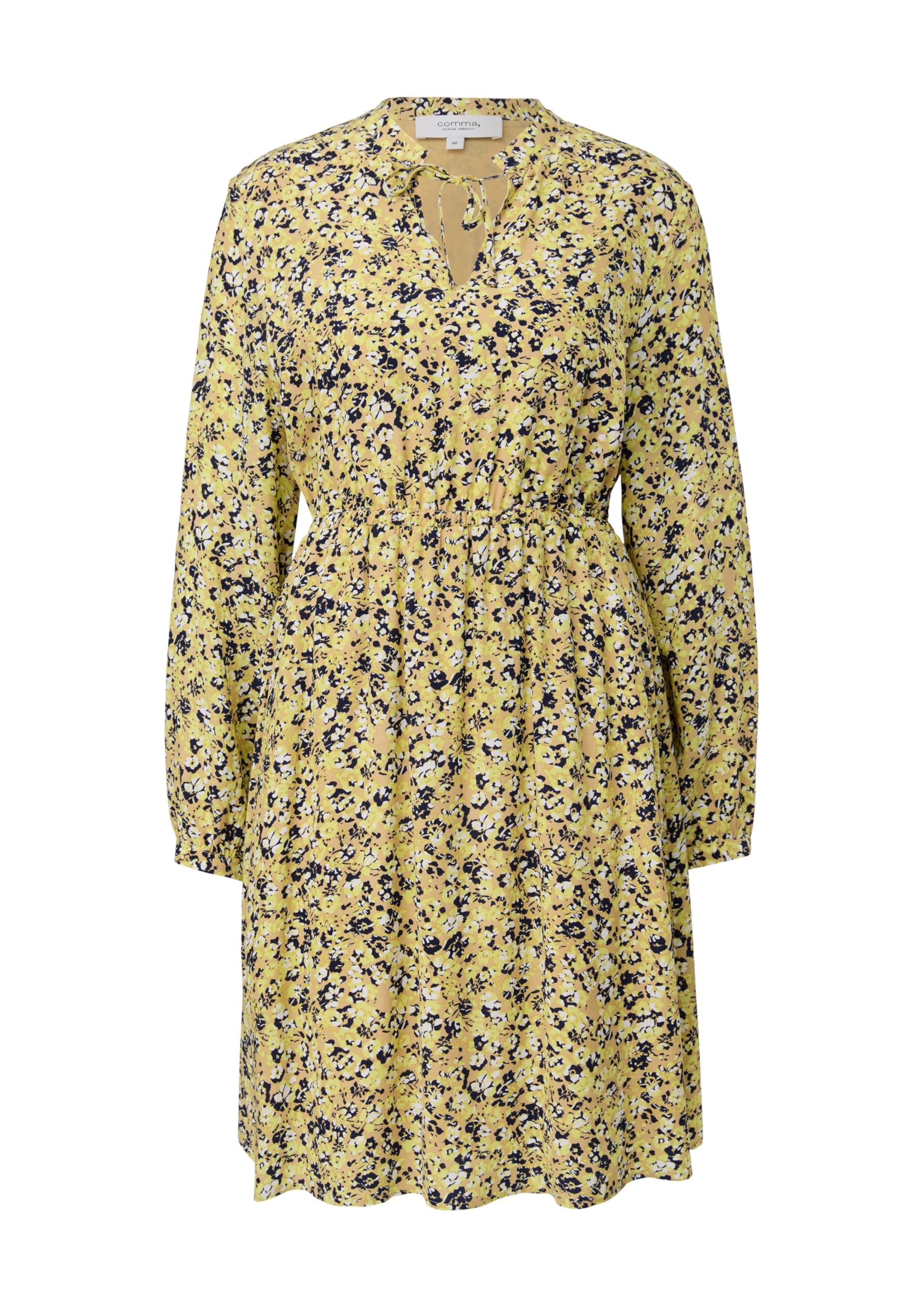 comma-cr-pe-kleid-viskose-kleid-blau-50a2 image 7