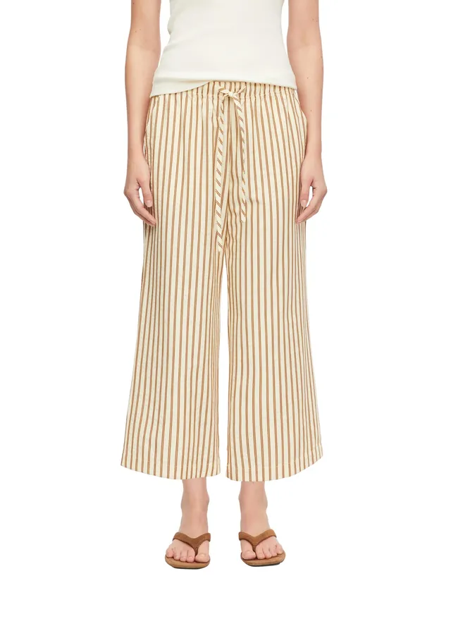 comma-culotte-damen-gr-34-seersucker-bindeg-rtel image 1