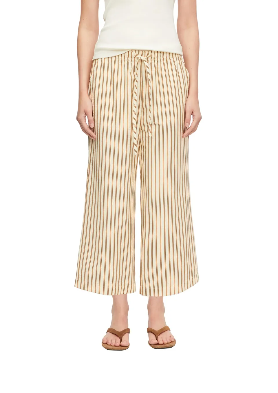 comma-culotte-damen-gr-34-seersucker-bindeg-rtel image 1