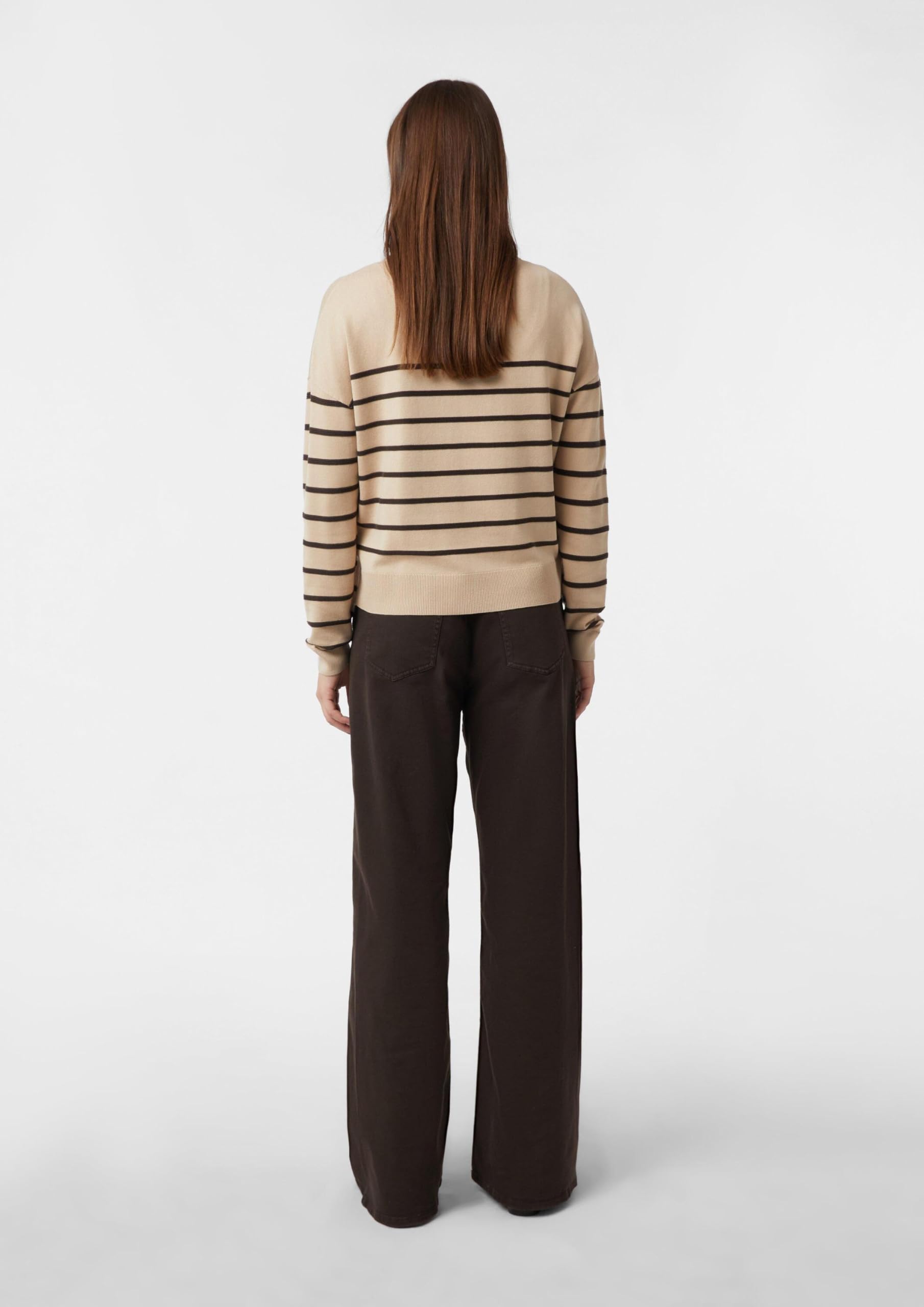 comma-feinstrickpullover-damen-gr-40-beige-strukturstreifen-viskose image 7