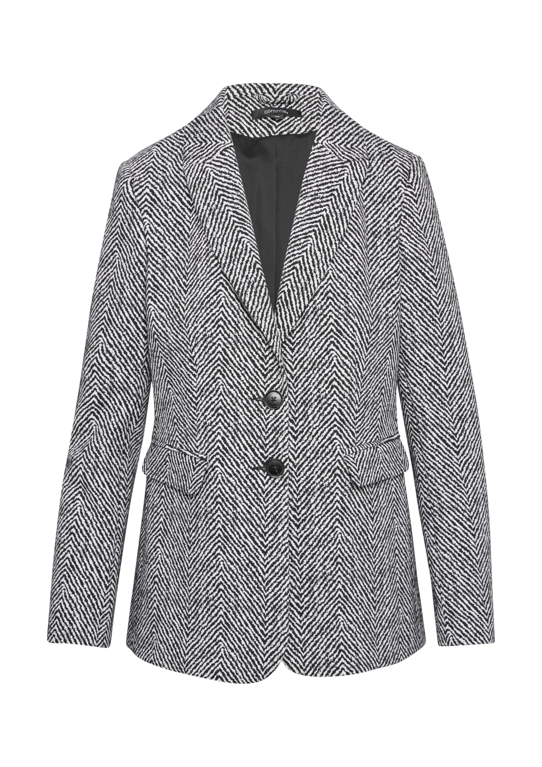 comma-blazer-jacquard-damen-gr-e-44-mit-strukturmuster image 3