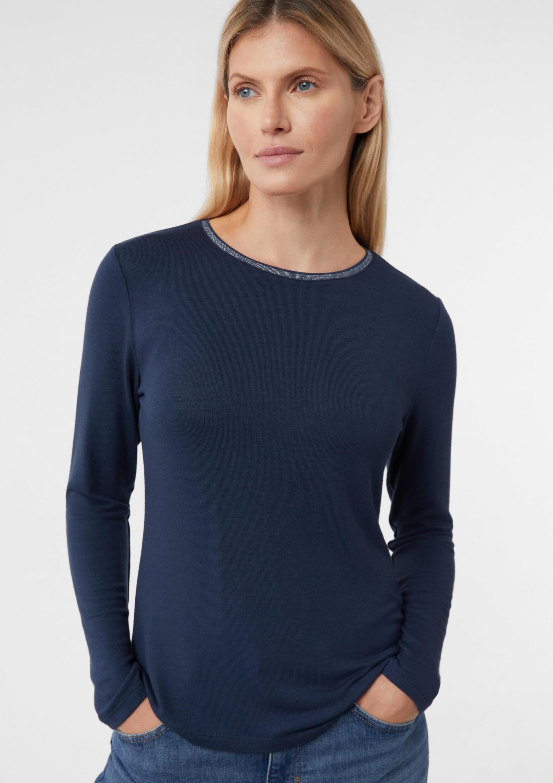 comma-langarmshirt-jersey-glitzer-lurex-gr-e-38 image 6