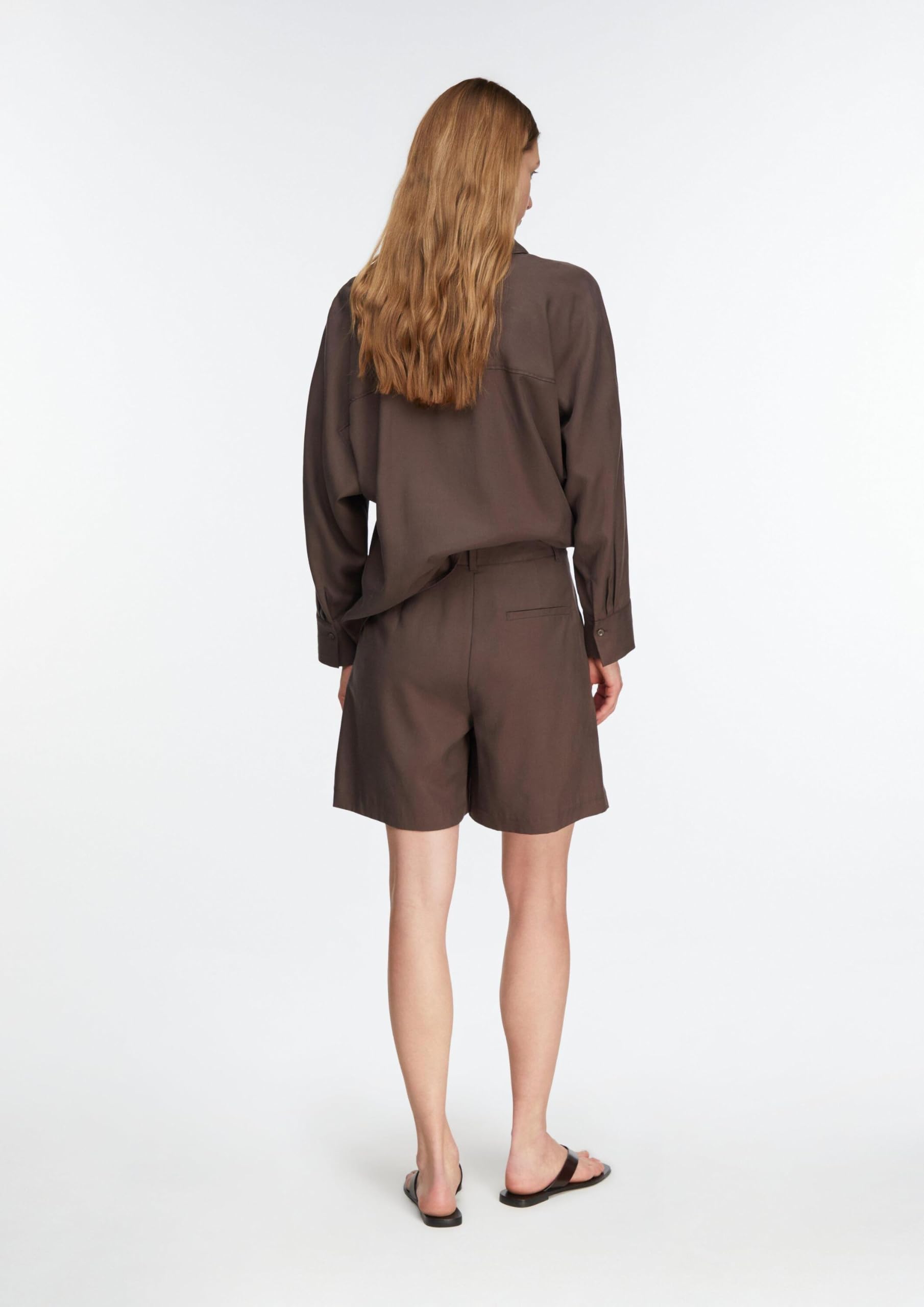 comma-tailored-shorts-damen-lyocell-leinen-mix-elegant image 8