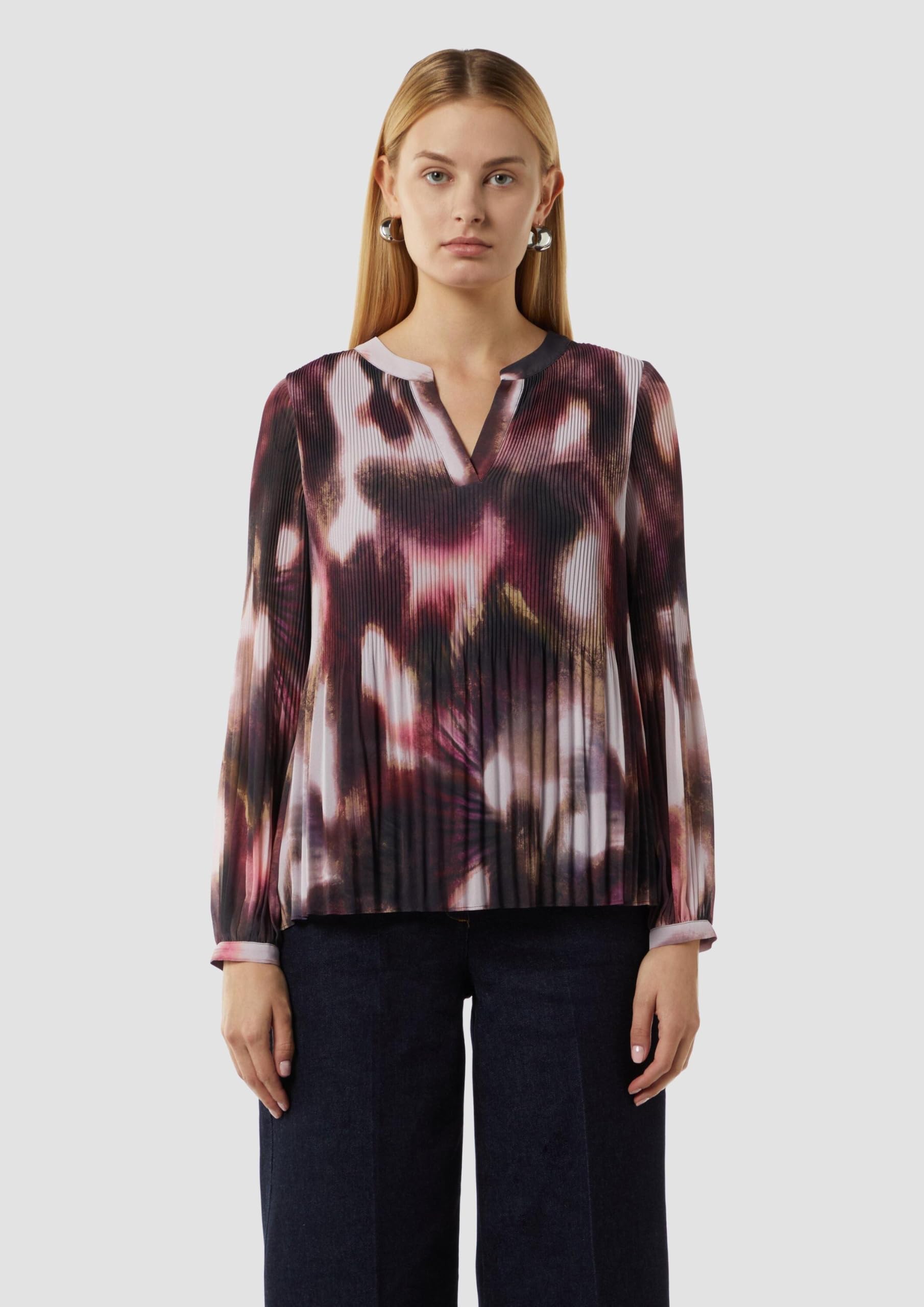 comma-blouses-tunika-bluse-chiffon-plissee-gr-36 image 5