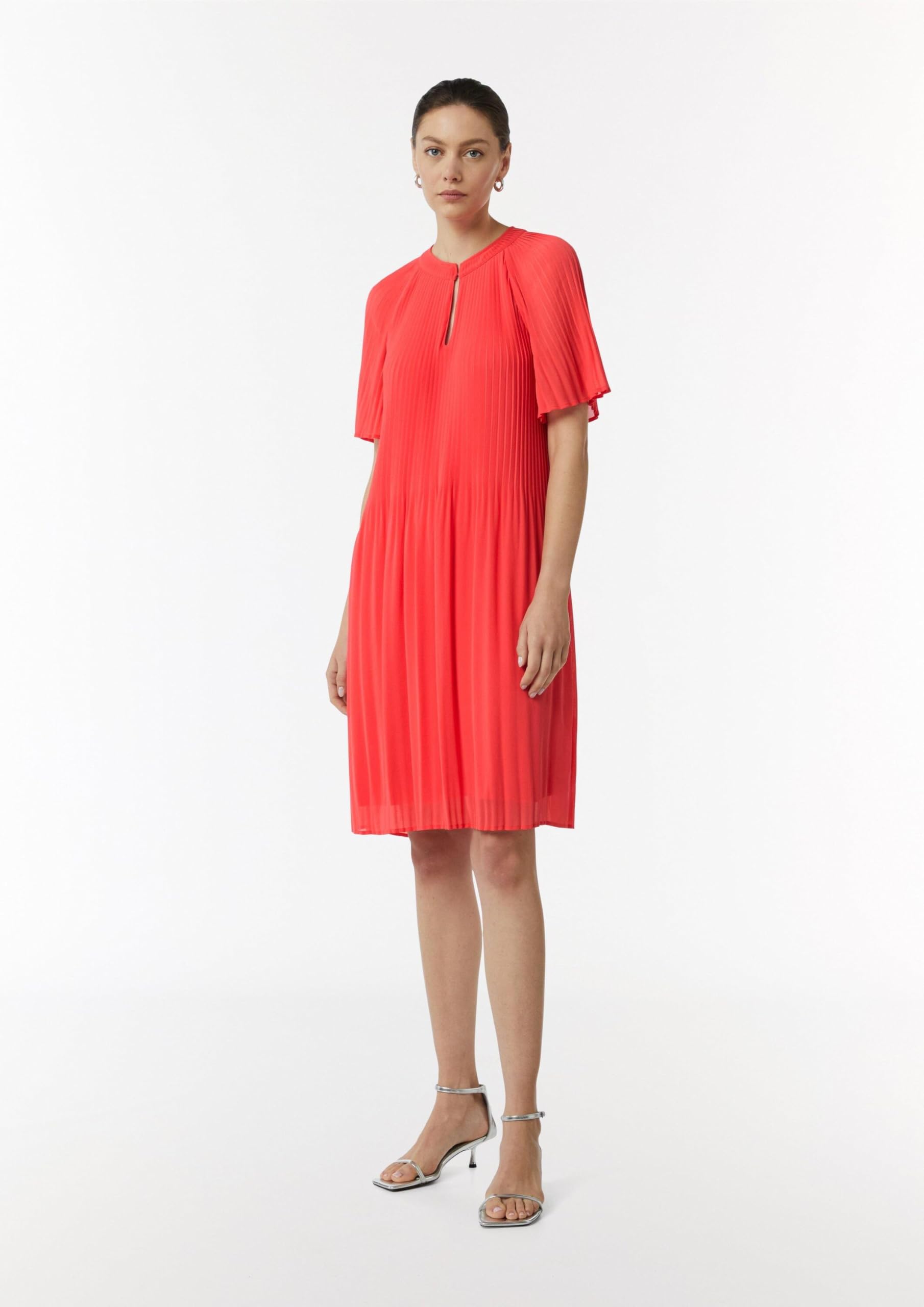 comma-2148473-midi-kleid-plissee-rosa-gr-e-40 image 7