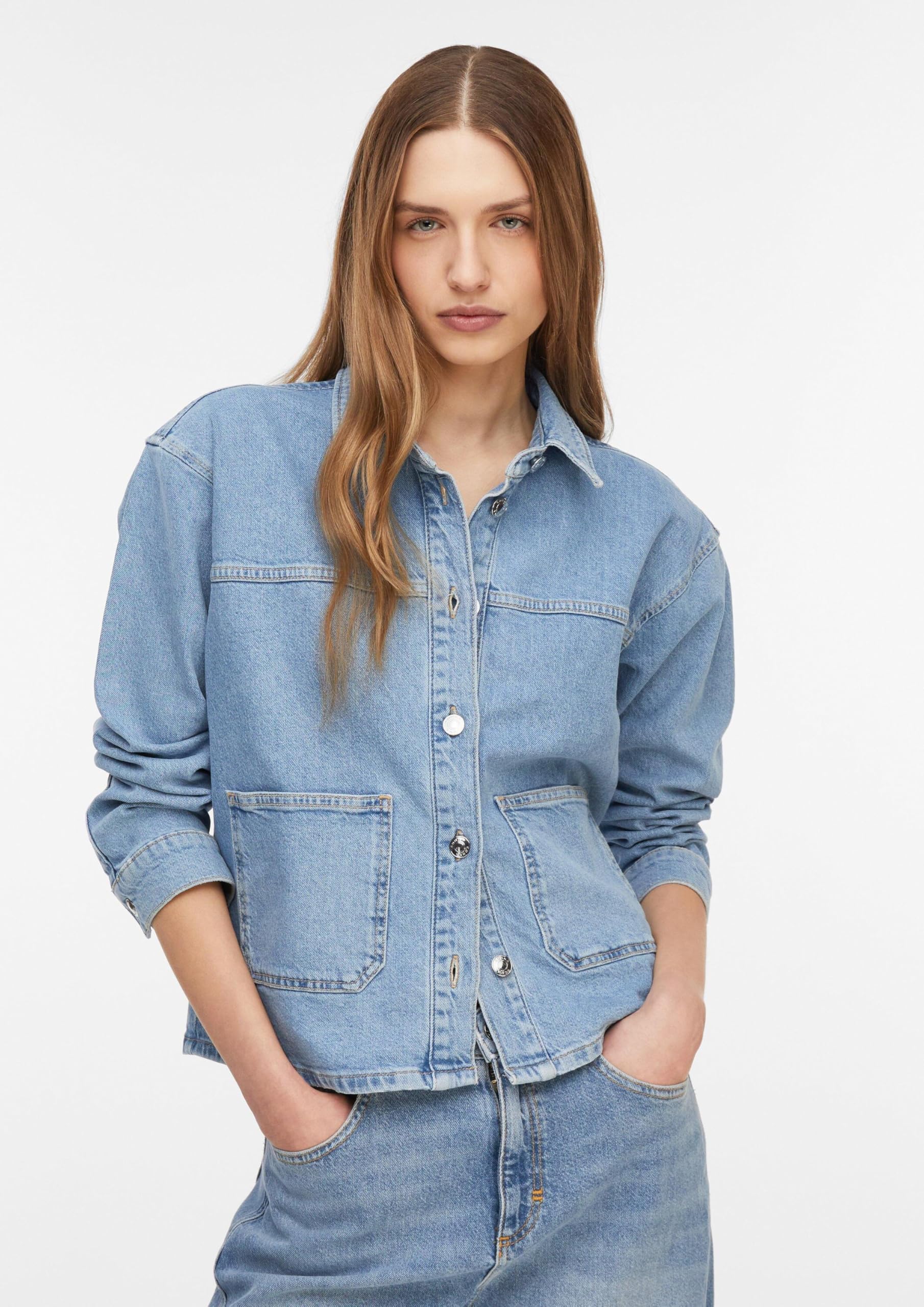 comma-jackets-jeansjacke-2179771-knopfleiste-gr-36 image 6
