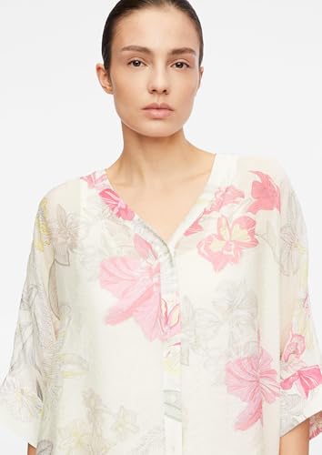 comma-poncho-bluse-chiffon-allover-print-viskose-beige-xl image 8