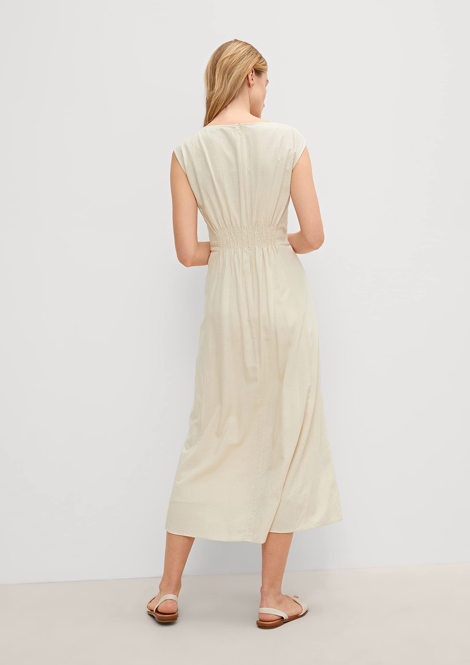 comma-kurz-kleid-beige-gr-40-raffdetail image 6