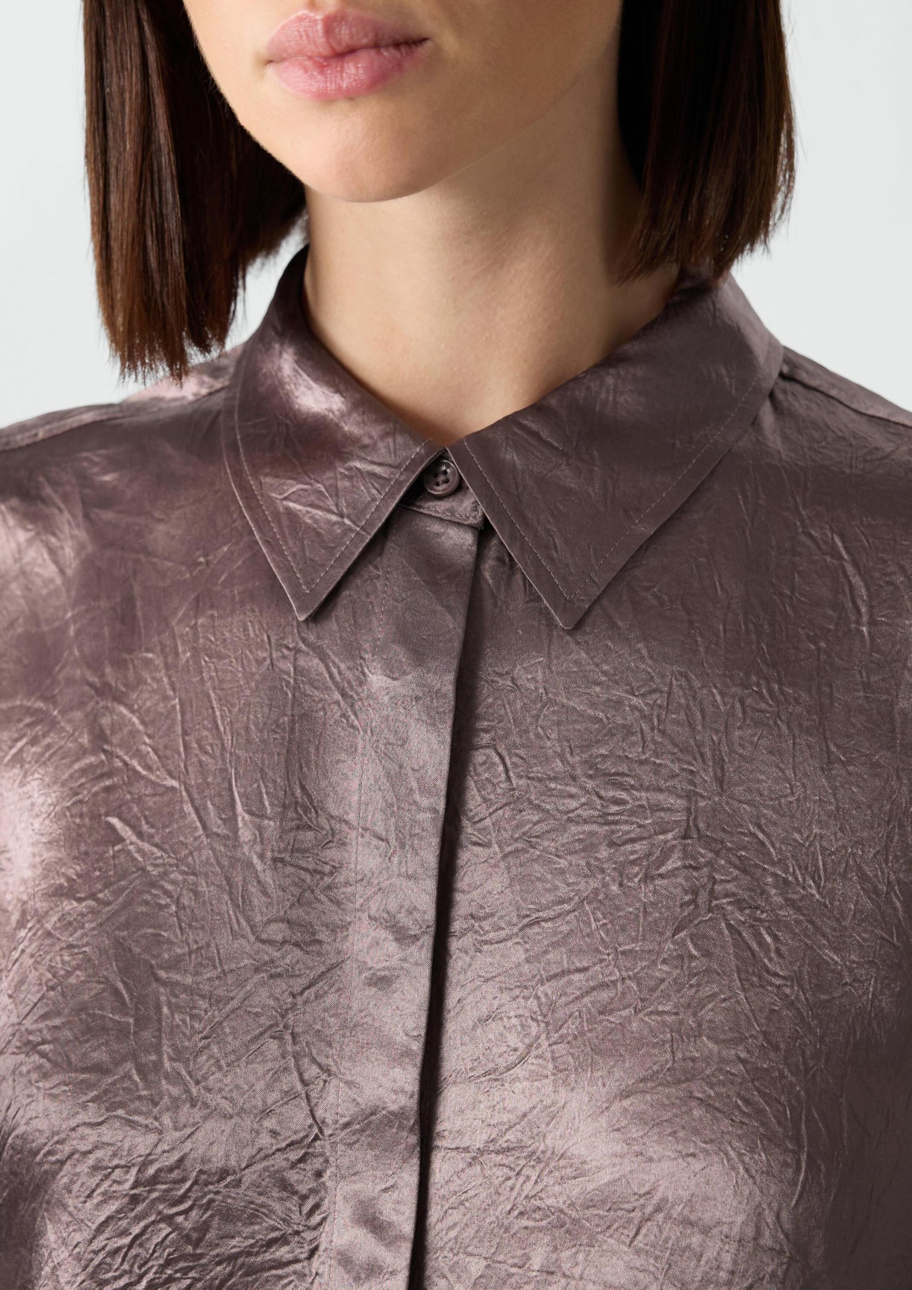 comma-hemdbluse-crinkled-satin-altrosa-42 image 5