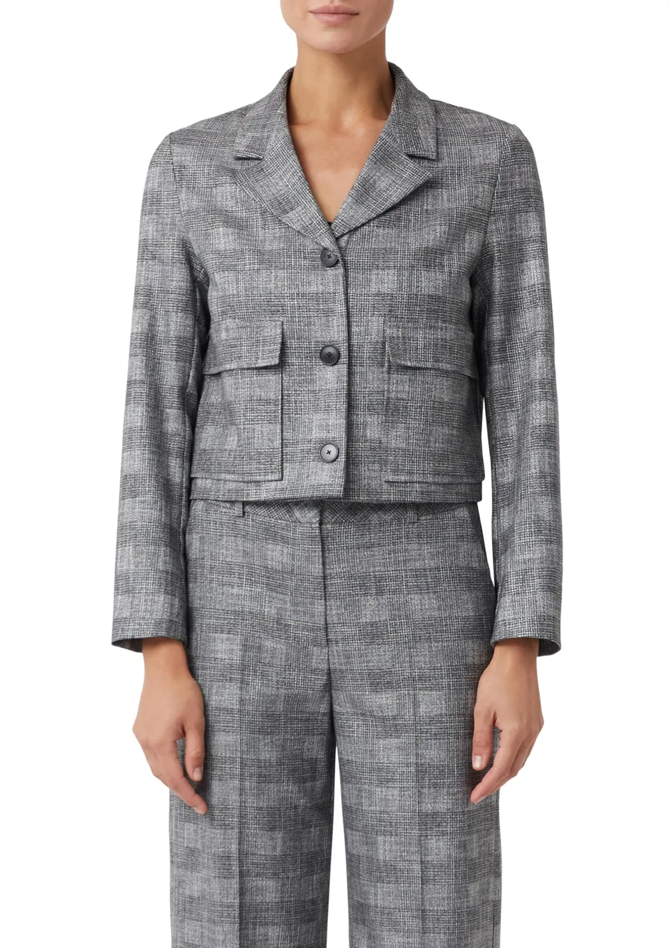 comma-blazers-kurze-blazerjacke-taschen-gr-42 image 1