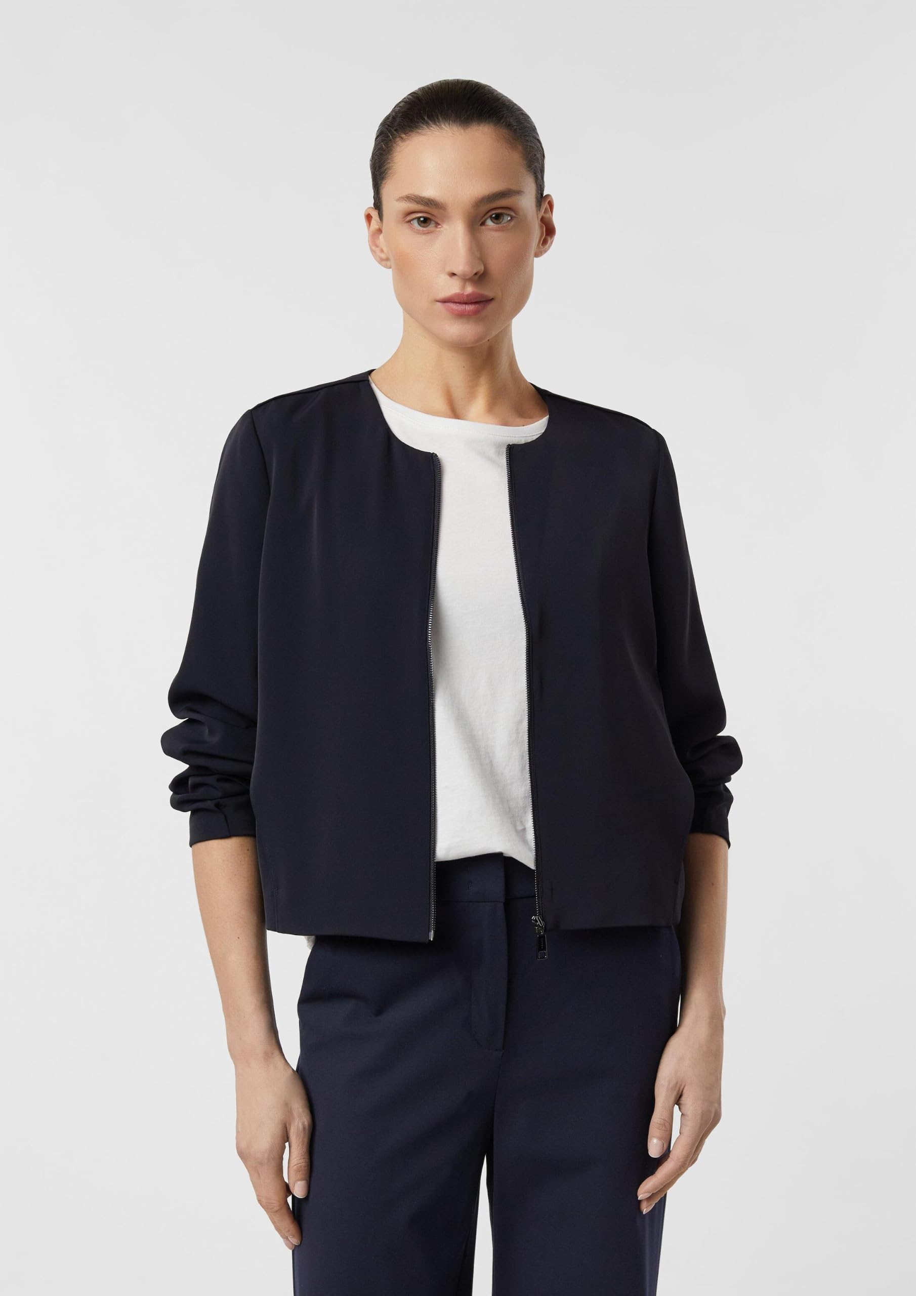 comma-indoor-jacke-boxy-gr-e-40-reissverschluss image 7