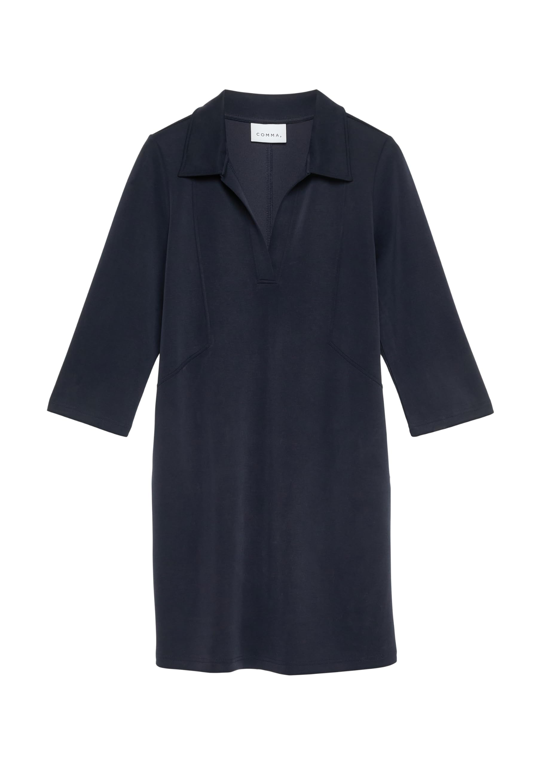 comma-dresses-minikleid-polokragen-jersey-3-4-rmel-gr-34 image 3