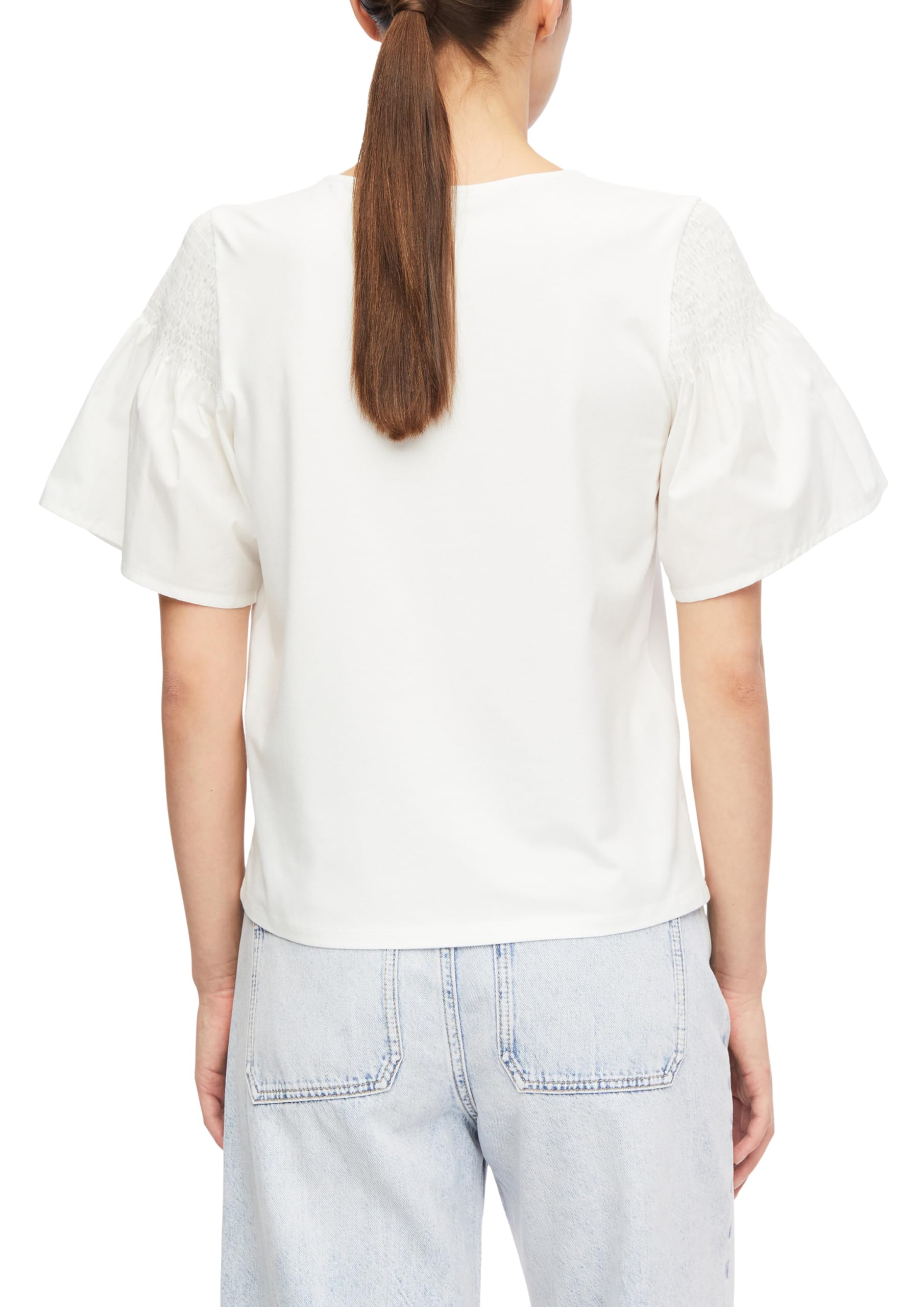 comma-t-shirt-damen-relaxed-fit-jersey-rundhals-smok-gr-38 image 2