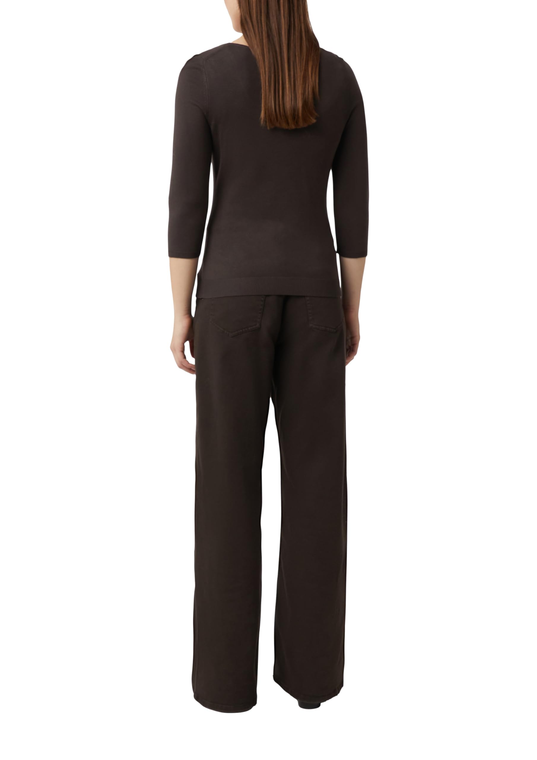 comma-feinstrickpullover-slim-fit-damen-gr-38-dunkelbraun-viskosemix image 2