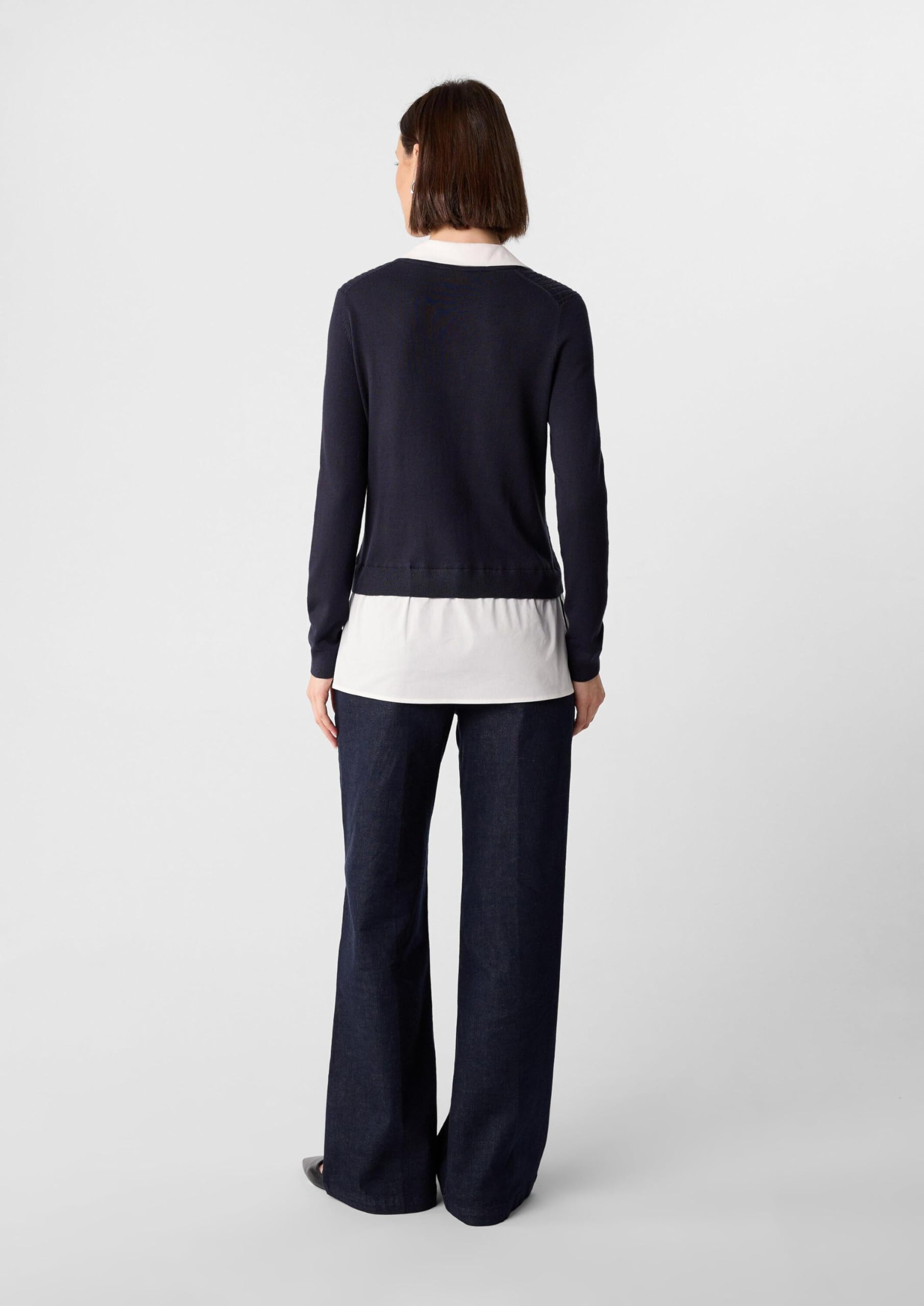 comma-pullover-damen-2-in-1-layering-gr-38-v-ausschnitt image 7