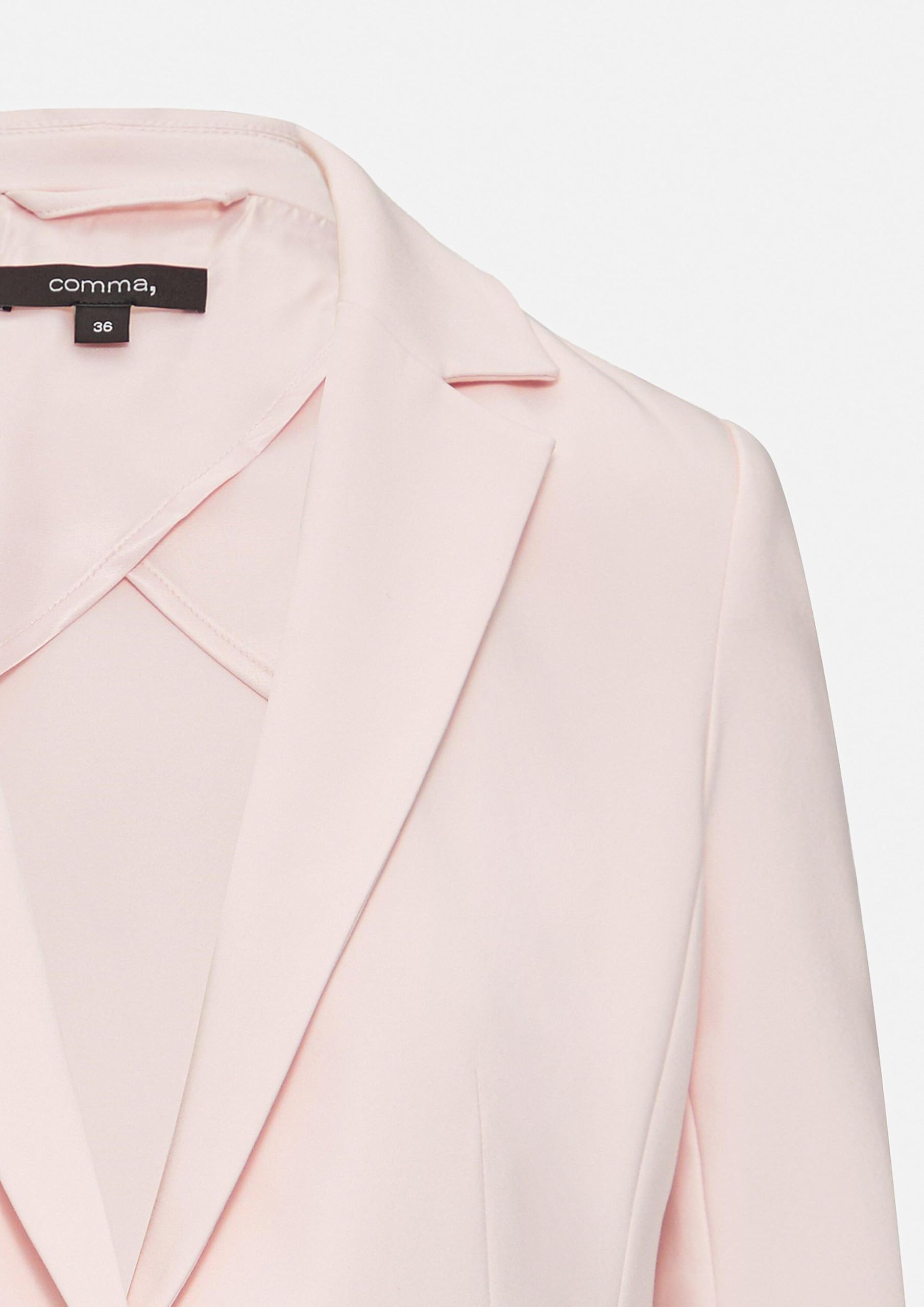 comma-taillierter-satin-blazer-hellblau-5084-pattentaschen image 7