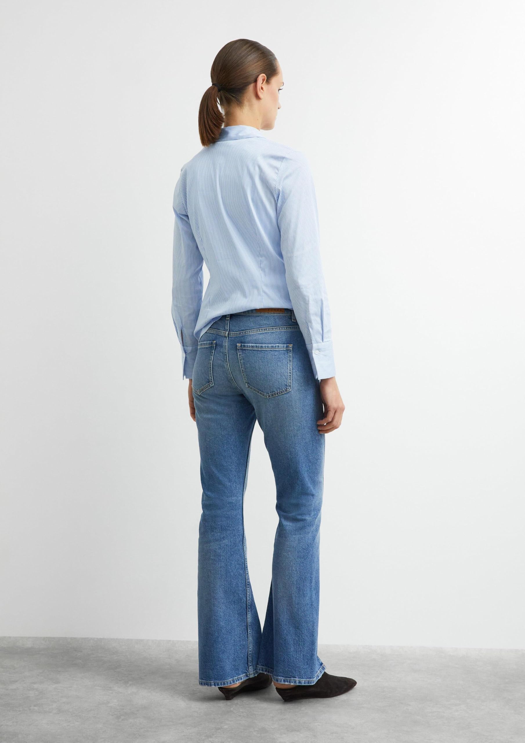 comma-jeans-flared-leg-gr-42-high-rise-waschung image 7