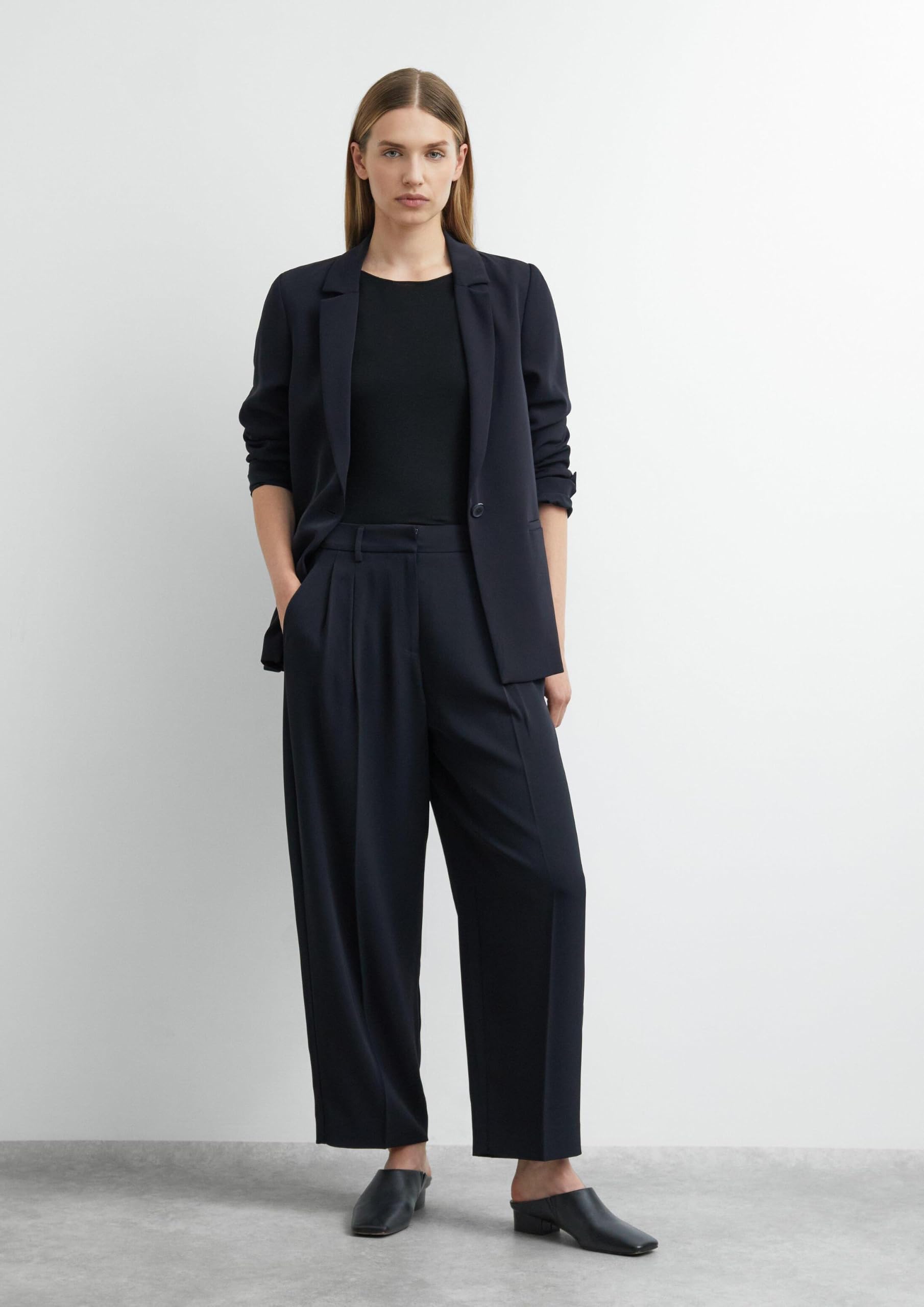 comma-bundfaltenhose-wide-leg-hose-damen-navy-gr-34 image 6