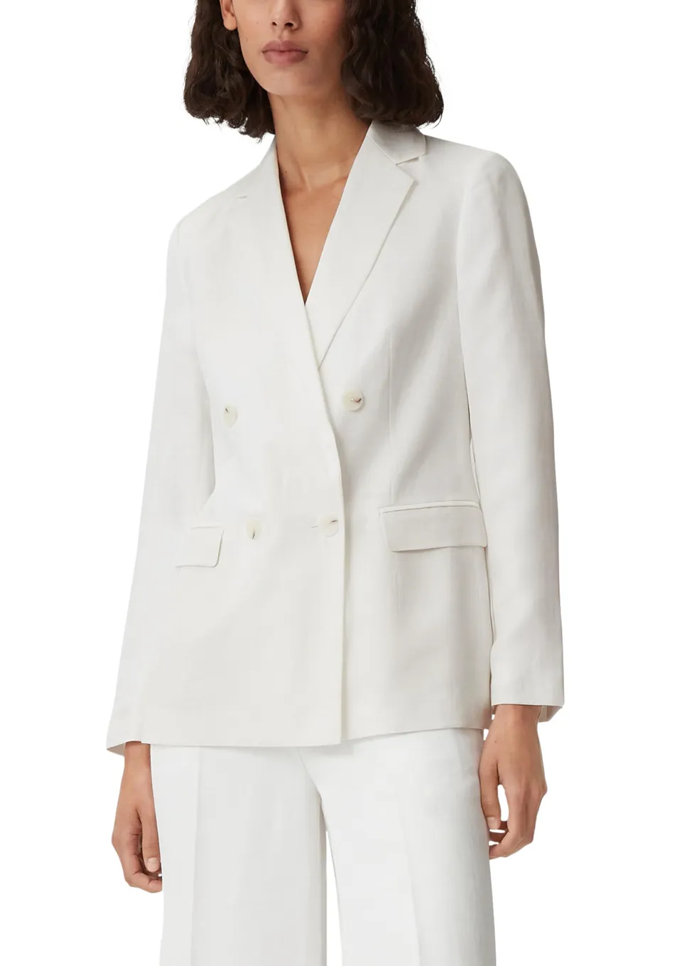 comma-blazer-leinenmix-gr-34-zierknopf image 1